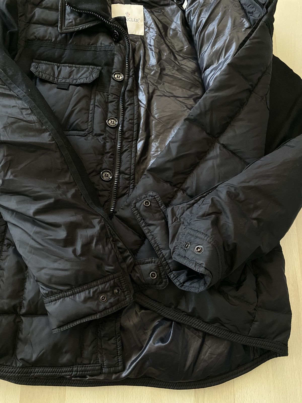 Moncler Moncler Down Jacket Black Patch Blais Giubbotto Size US L / EU 52-54 / 3 - 17 Thumbnail