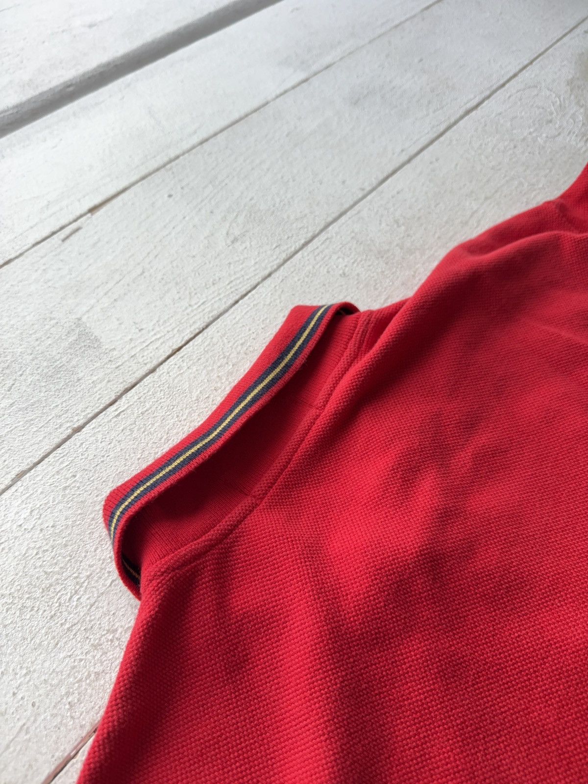 Polo Ralph Lauren 00s. Polo Ralph Lauren Red Long Sleeve Polo Shirt Vintage L Size US L / EU 52-54 / 3 - 15 Thumbnail