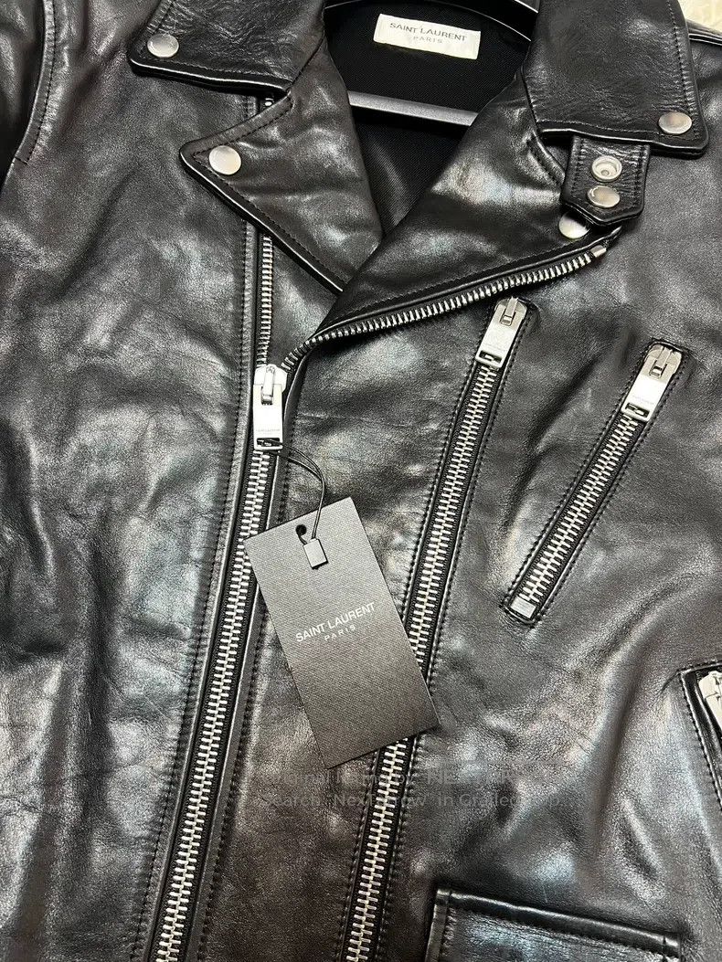 Saint Laurent Paris Saint Laurent Paris Motorcycle Leather Jacket Size US S / EU 44-46 / 1 - 4 Thumbnail