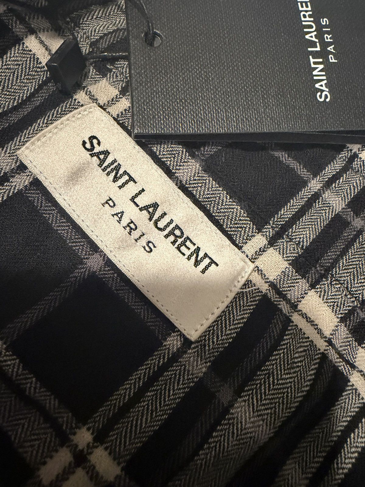 Saint Laurent Paris Saint laurent hedi slimane raw edge shirt. 42/16.5. $890 Size US L / EU 52-54 / 3 - 2 Thumbnail