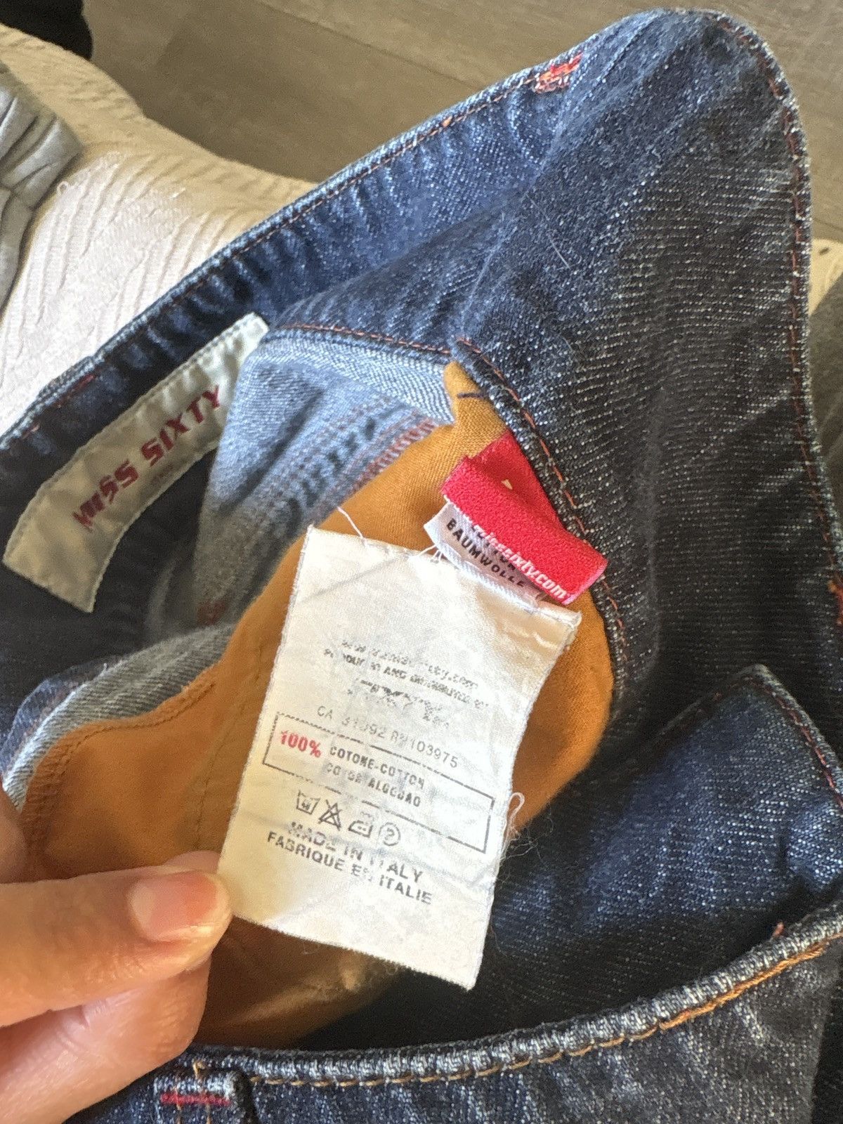 Miss Sixty Vintage Miss Sixty Oversized Button Low Rise Y2K Denim Short Size 29" - 14 Thumbnail