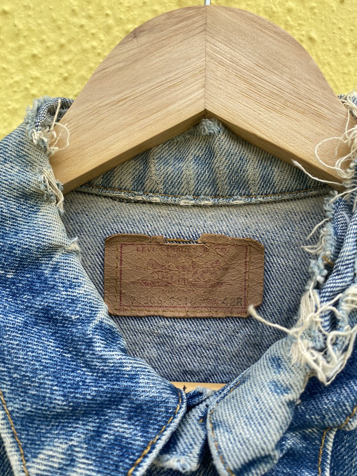 Levi's × Vintage Vintage 80s Levis jacket acid wash Size US M / EU 48-50 / 2 - 8 Thumbnail
