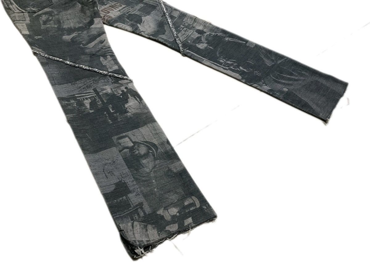 5351 POUR LES HOMMES × If Six Was Nine × Japanese Brand 🔥Archived 5351 Pour Les Hommes Fray Denim Photograph Print Size US 29 - 12 Thumbnail