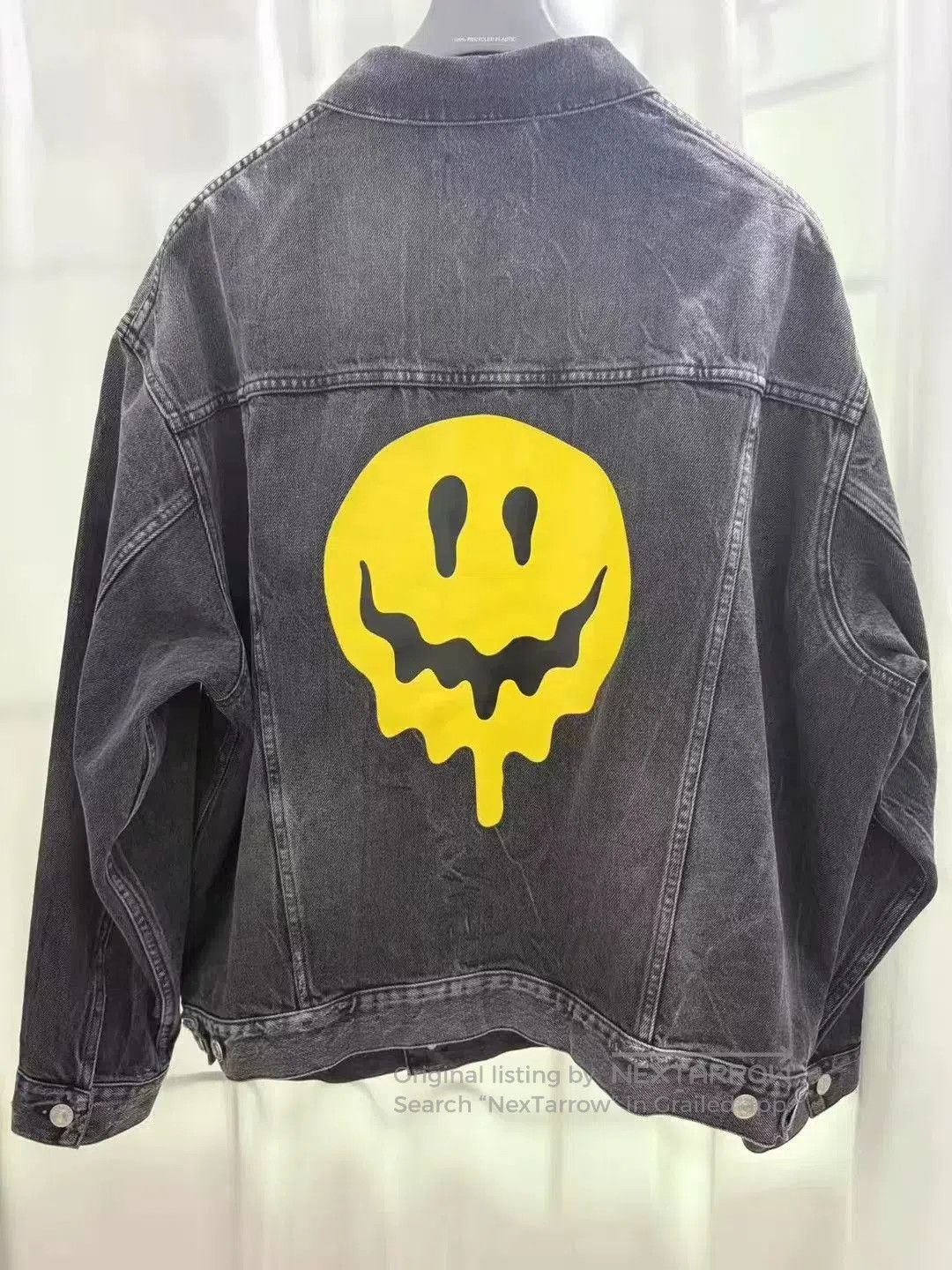 Balenciaga balenciaga dissolve smiley face denim jacket. Size US XS / EU 42 / 0 - 1 Thumbnail