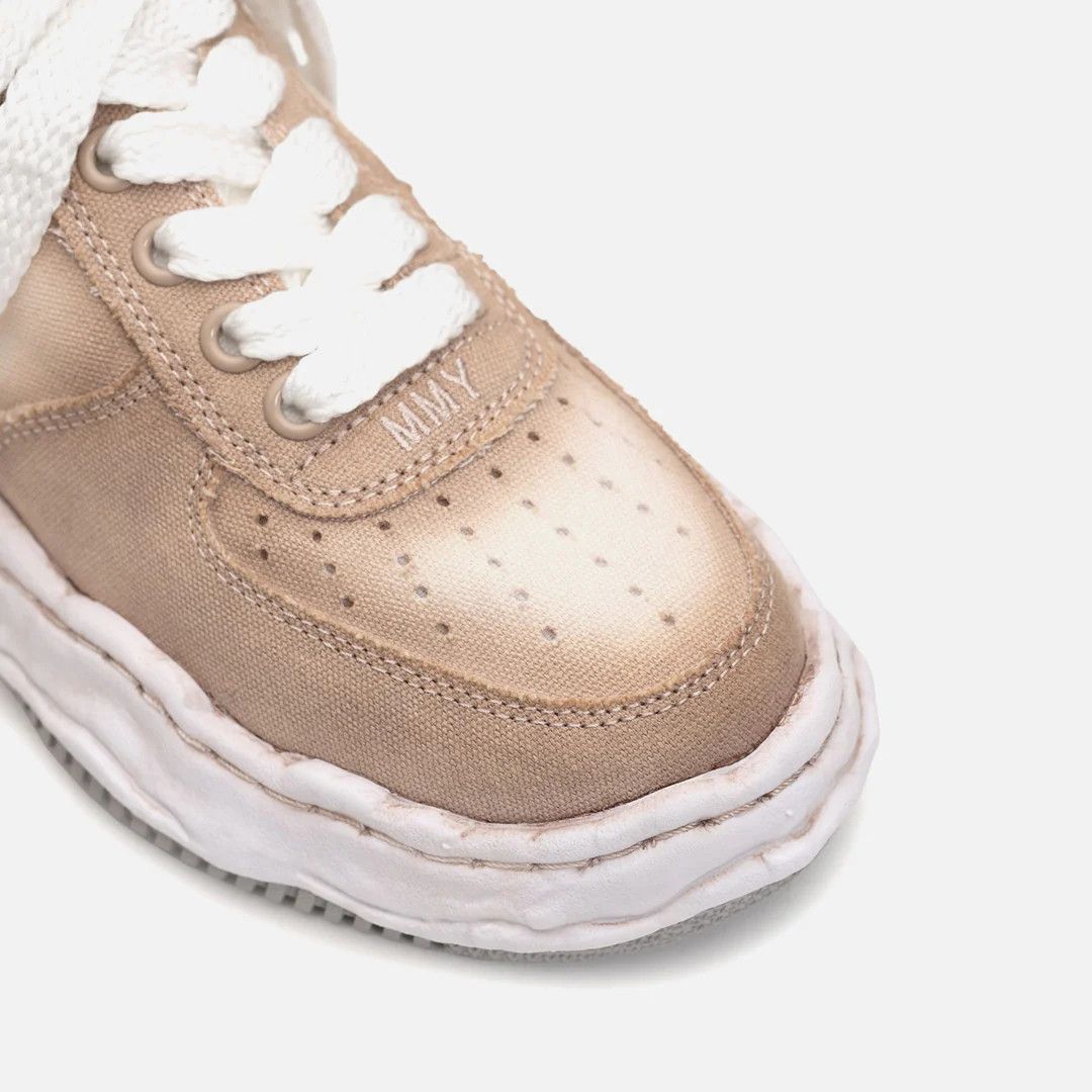 Maison MIHARA YASUHIRO o1mle0924 Canvas Low-Top Sneakers in Brown Size US 6 / EU 39 - 4 Thumbnail