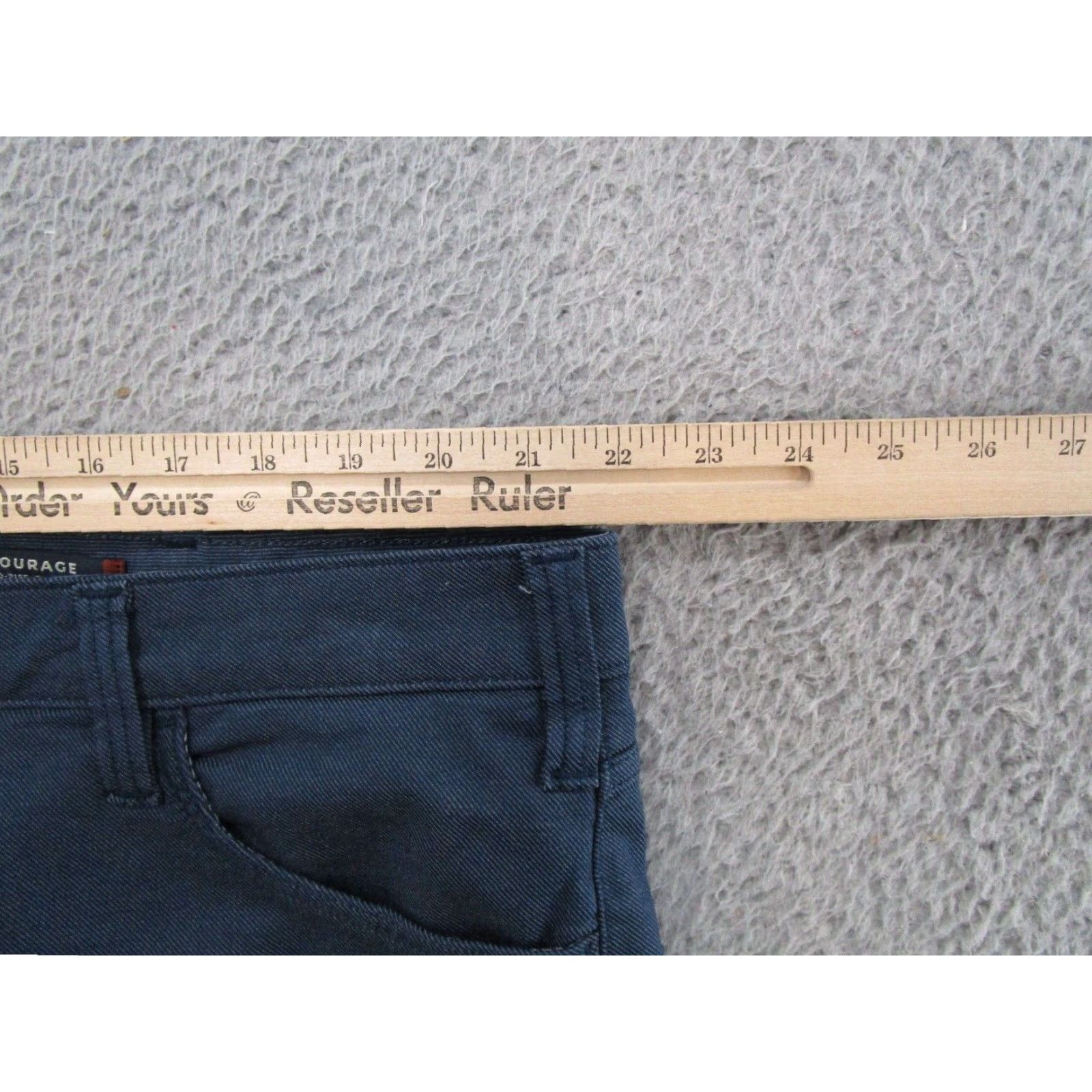 Vintage 34 Heritage Mens Dress Pants Blue Mid-Rise Straight Fit 42x34 Size US 42 / EU 58 - 7 Thumbnail