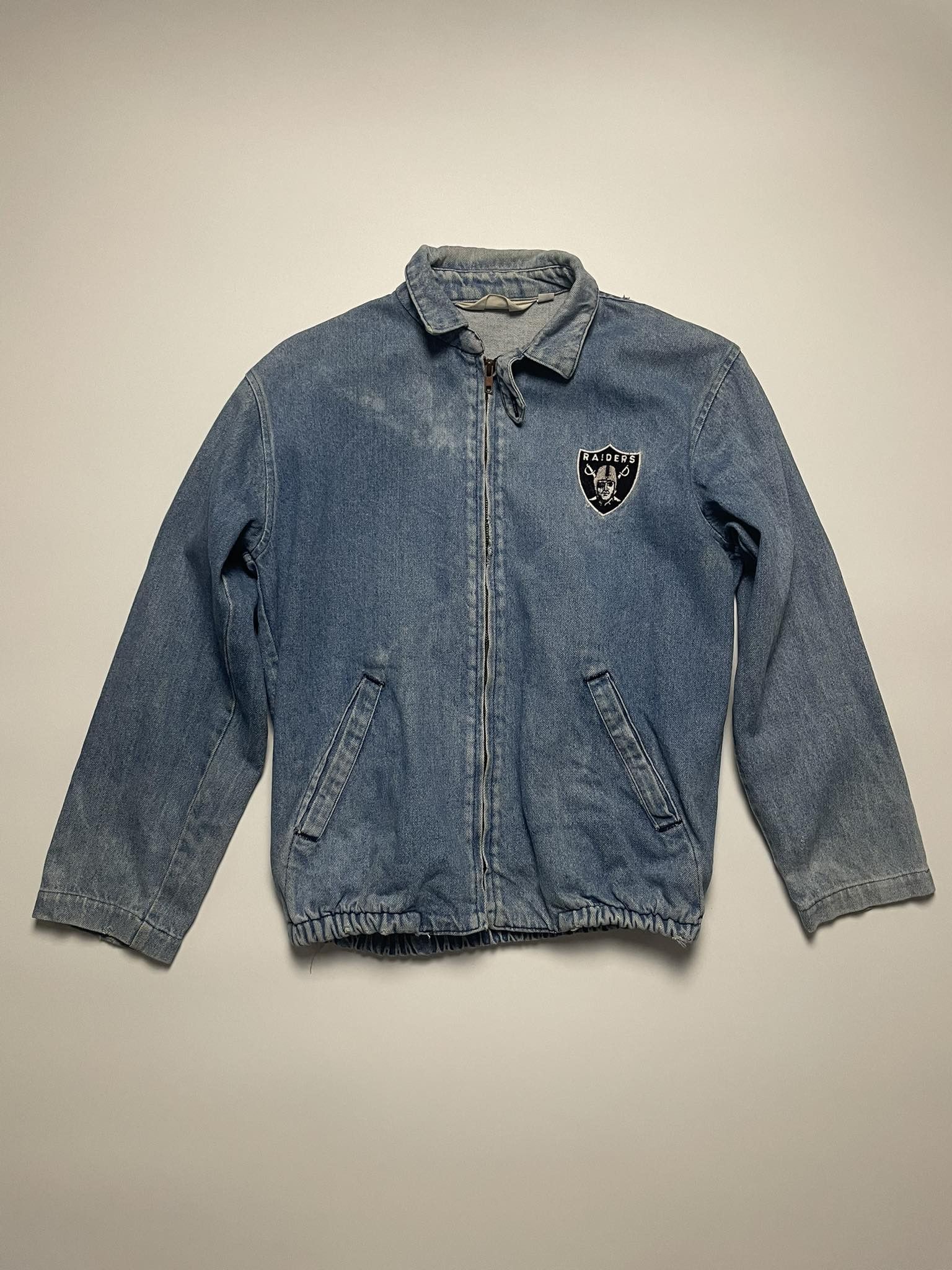 NFL × Vintage Vintage NFL Raiders Denim Jacket Size US S / EU 44-46 / 1 - 1 Thumbnail