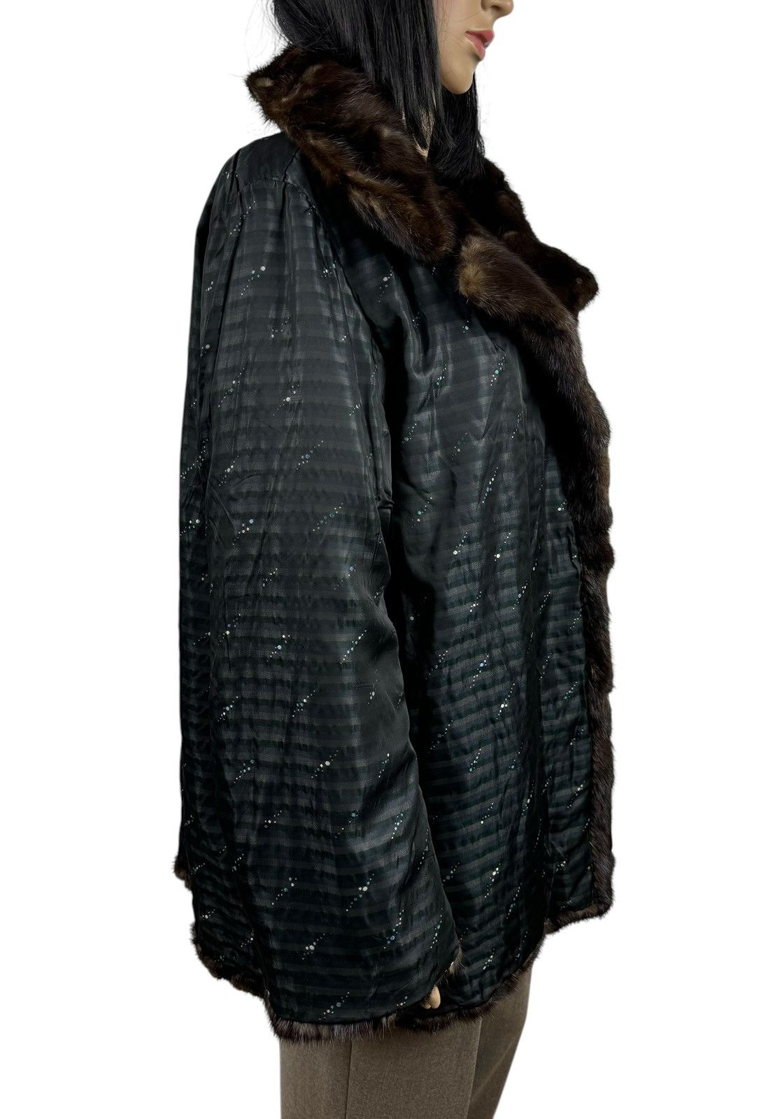 Handmade Real Genuine Mink Fur Coat Jacket Size Large Size L / US 10 / IT 46 - 13 Thumbnail