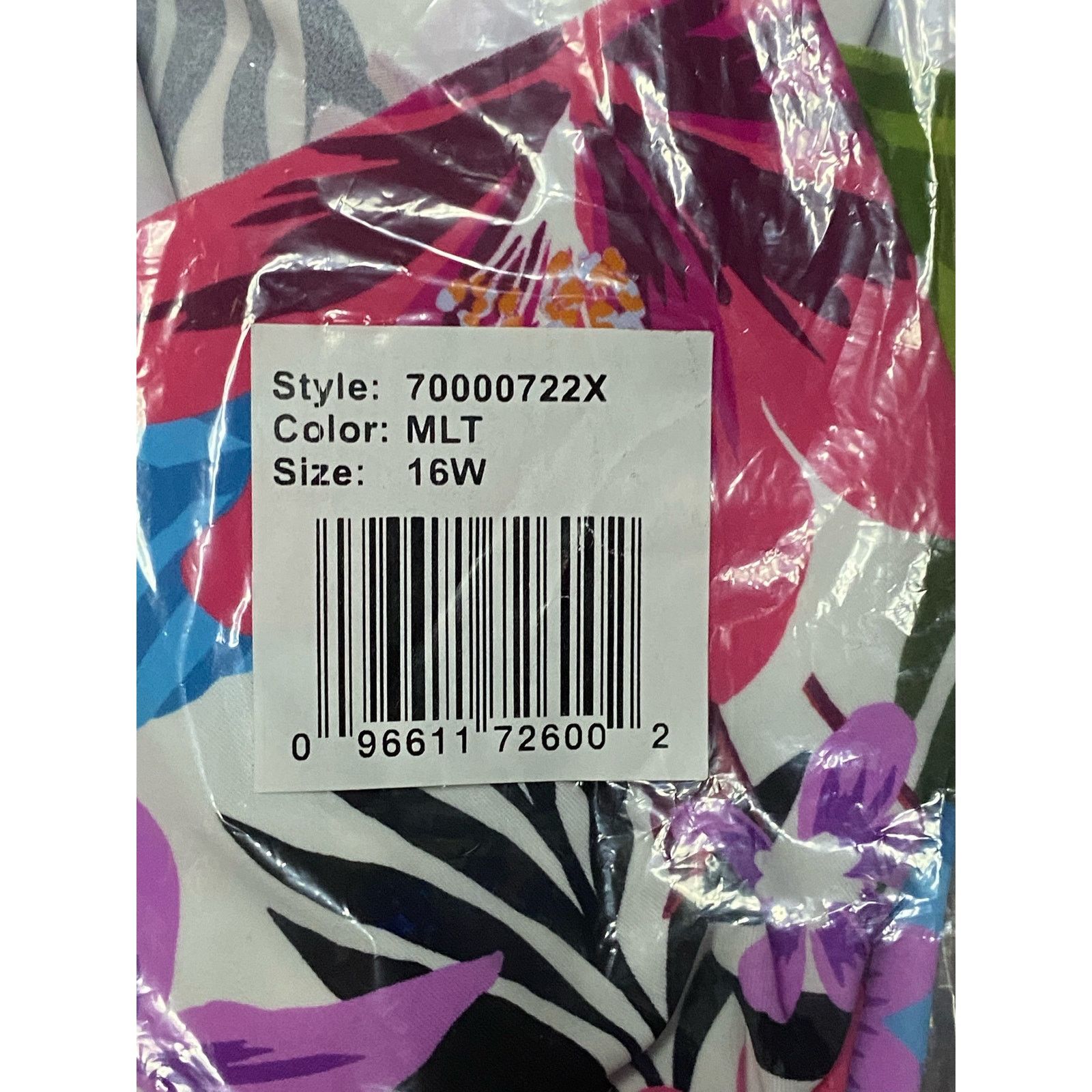 Other SWIM SOLUTIONS Plus Size Pleated-Front Double-Strap Top 16W Size XXL / US 16-18 / IT 52-54 - 5 Thumbnail