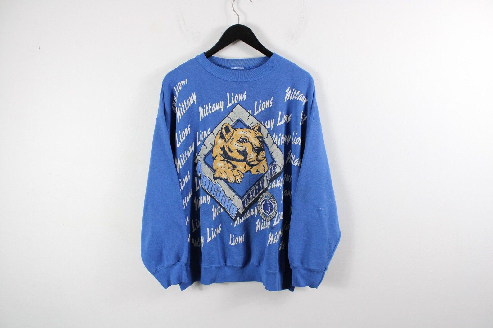 image of Vintage NCAA Sweater / Penn State Nittany Lions Sweatshirt in Blue, Men's (Size XL)