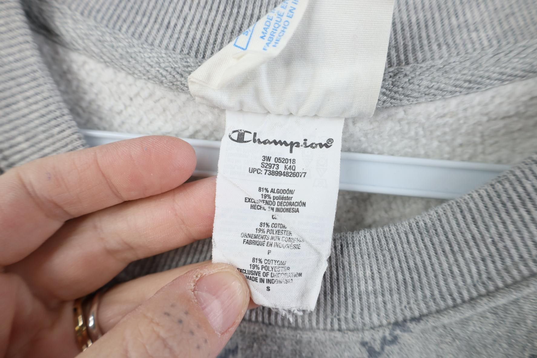 Champion Y2K Champion Reverse Weave Print Crewneck Sweatshirt Gray Size US S / EU 44-46 / 1 - 6 Thumbnail
