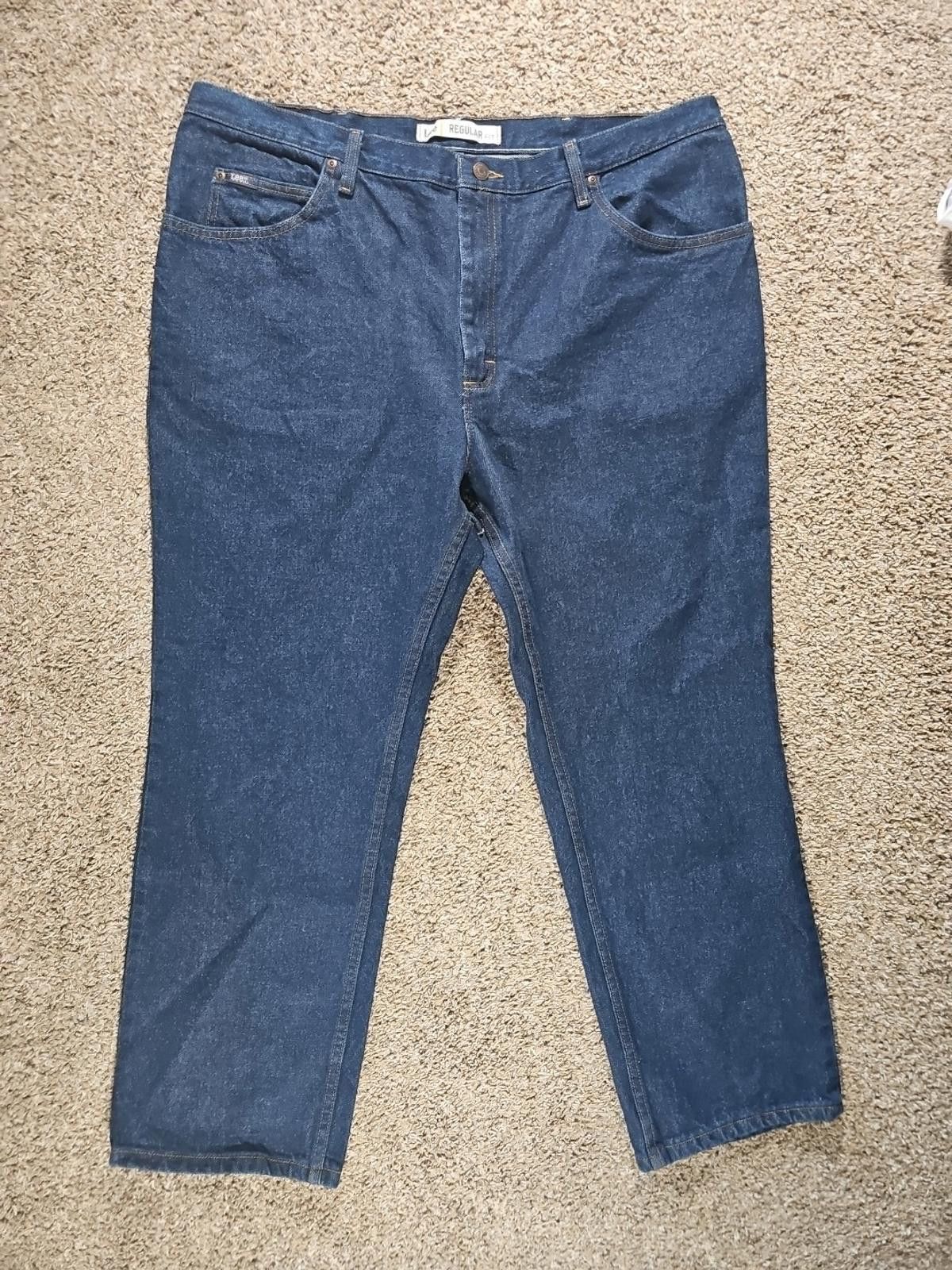 Lee LEE Regular Fit 44x30 Straight Cut Jeans Size US 44 / EU 60 - 1 Thumbnail
