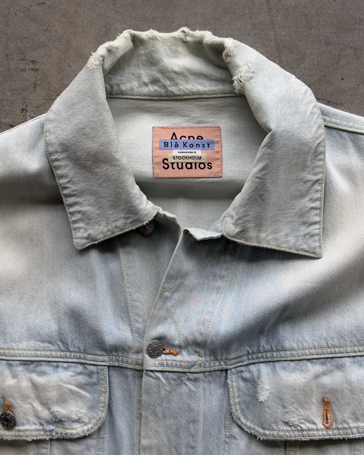 Acne Studios Acne Studios Blå Konst Denim Jacket Size US XS / EU 42 / 0 - 3 Thumbnail