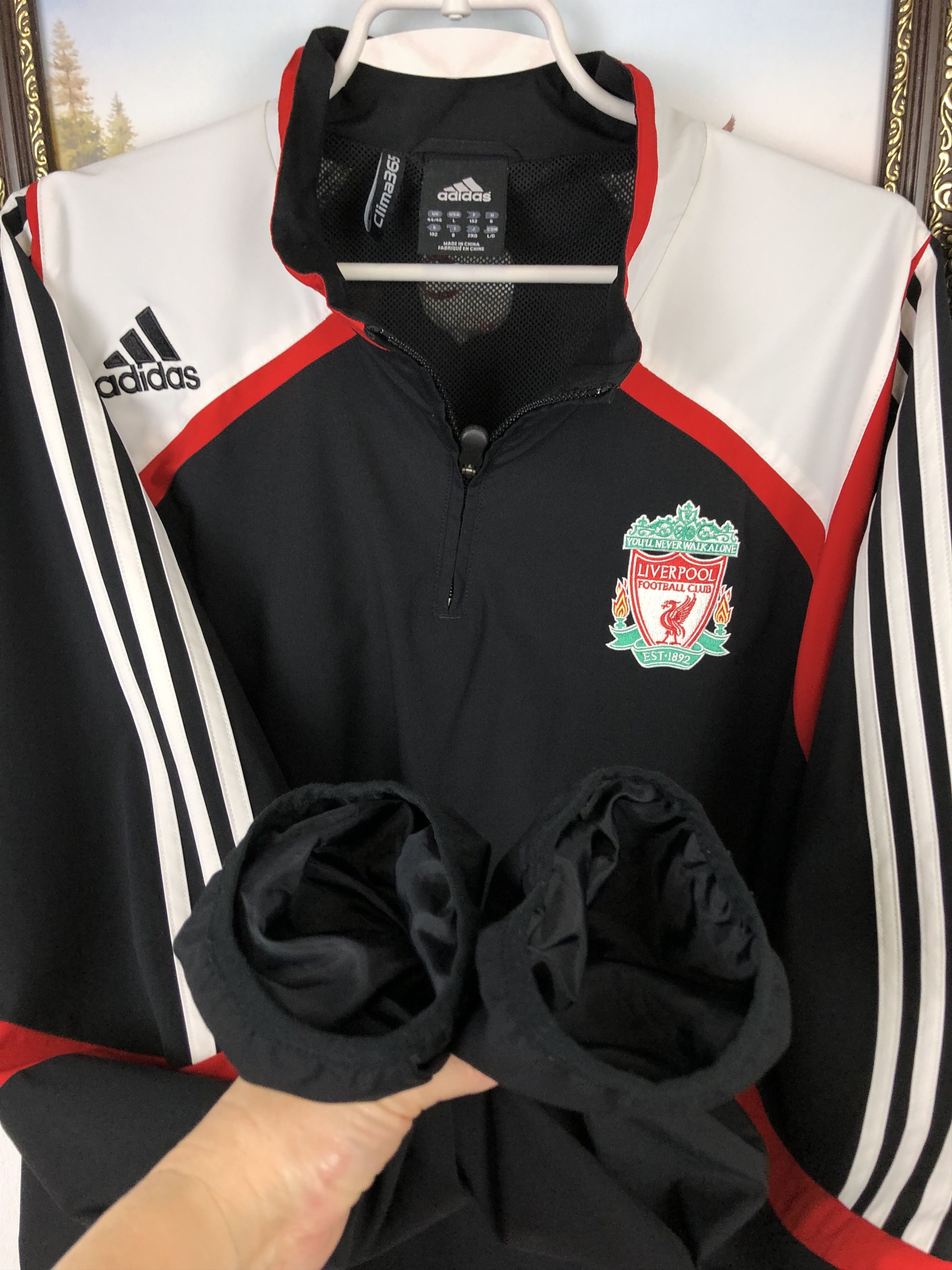 Adidas Vintage Adidas Liverpool Football Jacket Soccer Track Train Size US XL / EU 56 / 4 - 5 Thumbnail