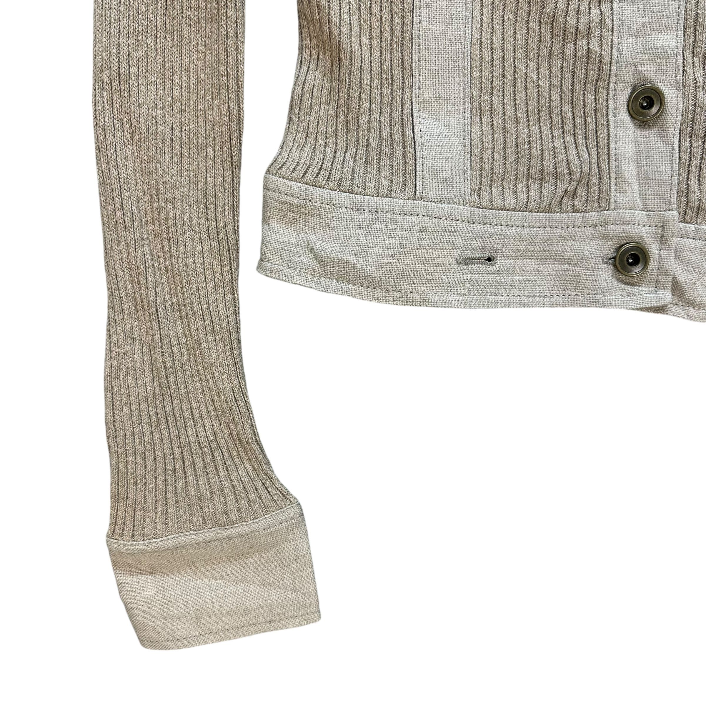Japanese Brand FRAGILE Knitted Button Crop Shirt Jacket #1499-A62 Size S / US 4 / IT 40 - 5 Thumbnail