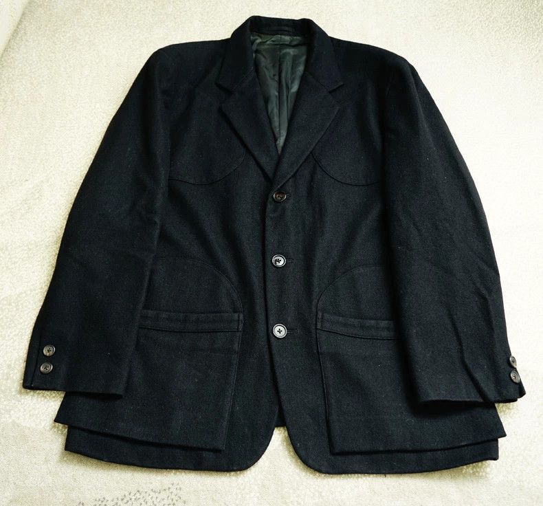 Yohji Yamamoto Yohji Yamamoto Yohji Yamamoto Wool Suit Jacket for Men Size US S / EU 44-46 / 1 - 1 Thumbnail