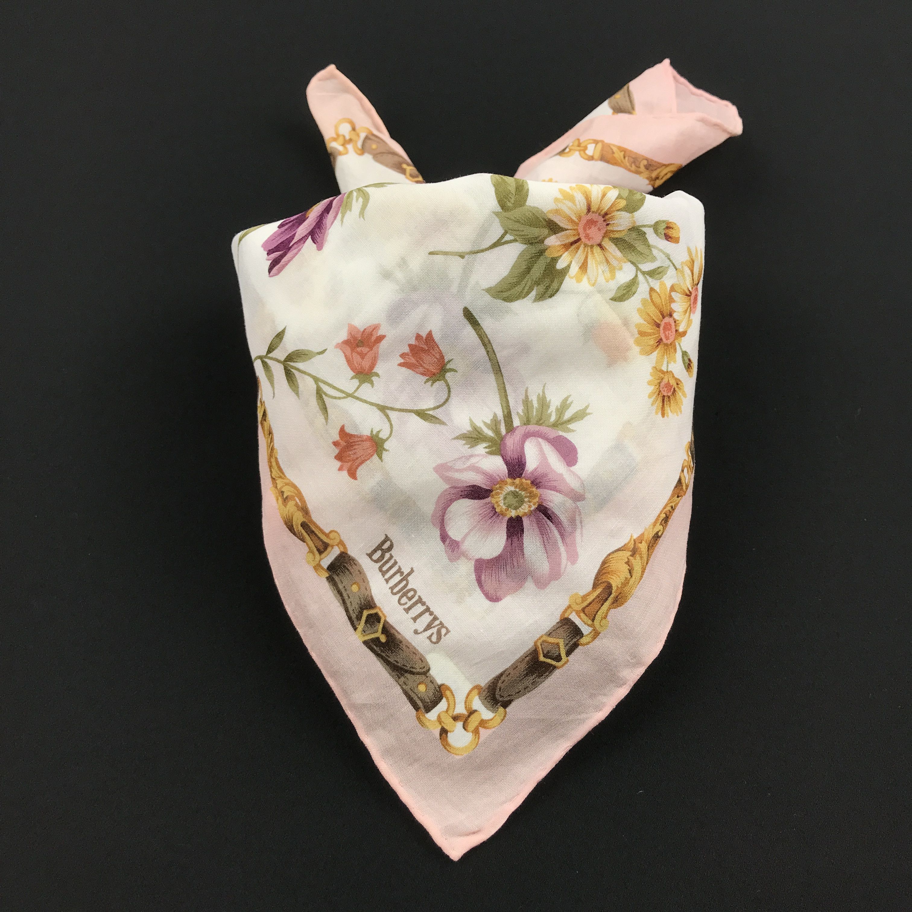 Burberry × Vintage Vintage Burberry Bandana Neckerchief Handkerchief Size ONE SIZE - 4 Thumbnail
