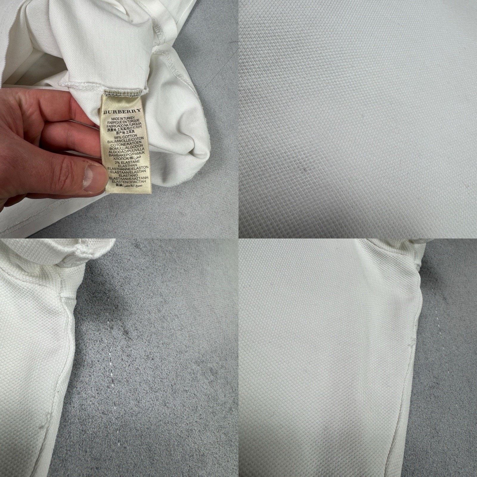 Burberry Burberry Women Polo T Shirt Size S White Size S / US 4 / IT 40 - 24 Thumbnail