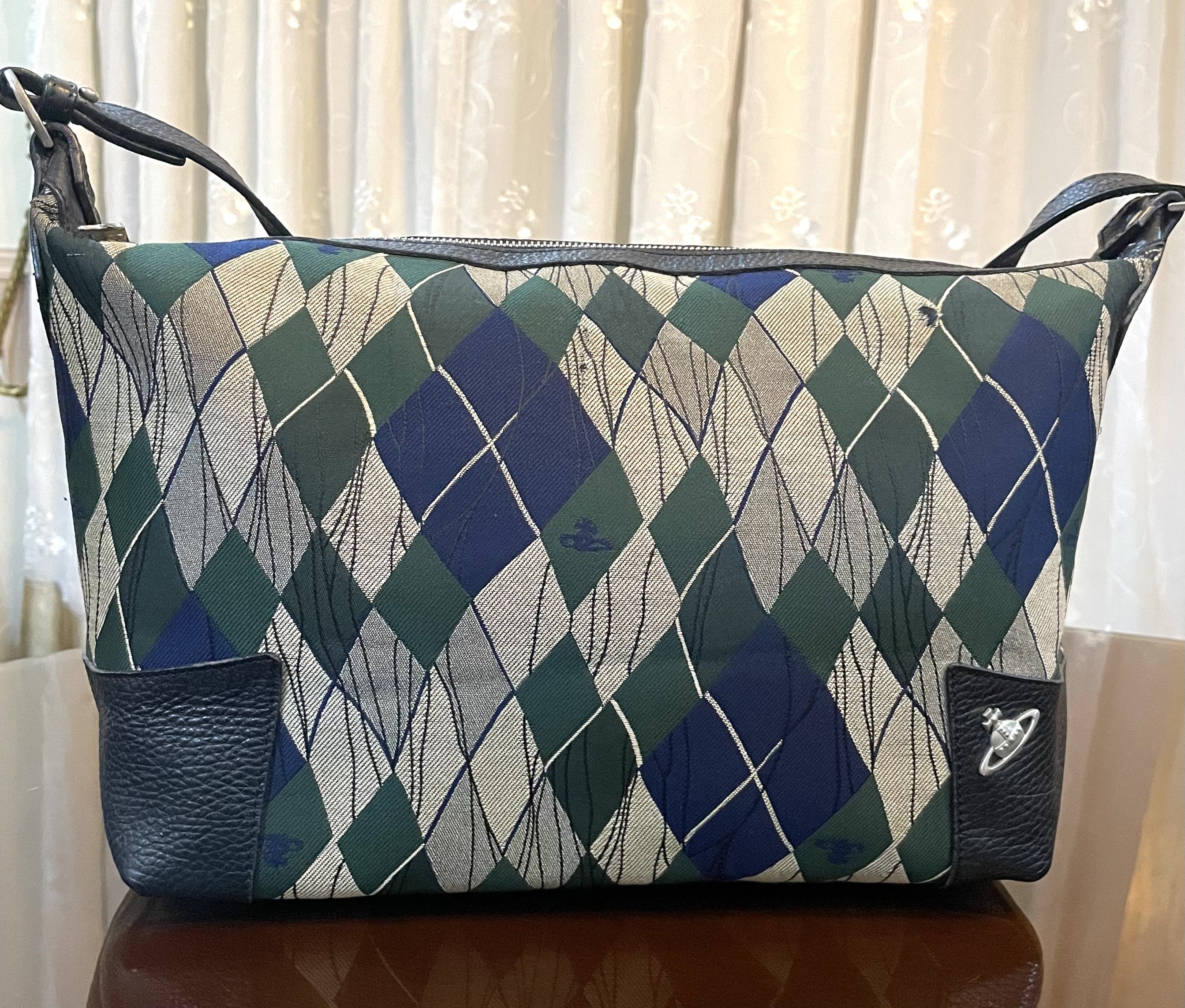 Multicolor Tartan Argyle Shoulder Bag