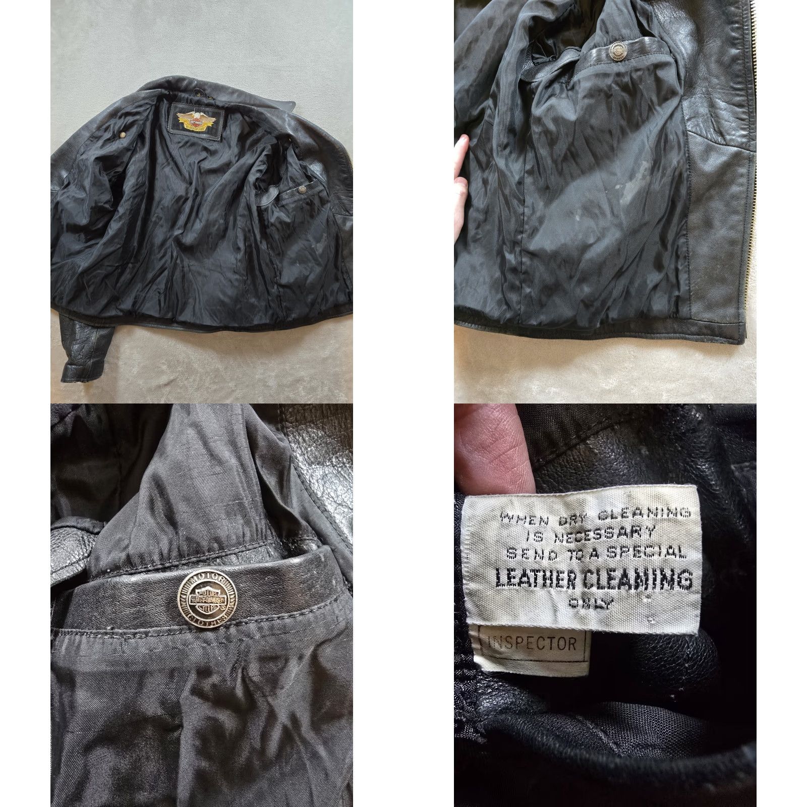 Harley Davidson **Vintage Harley-Davidson Embossed Leather Jacket Mens M Black** User: **Vintage Harley-Davidson Embossed Leather Jacket M Black** Size US M / EU 48-50 / 2 - 9 Thumbnail