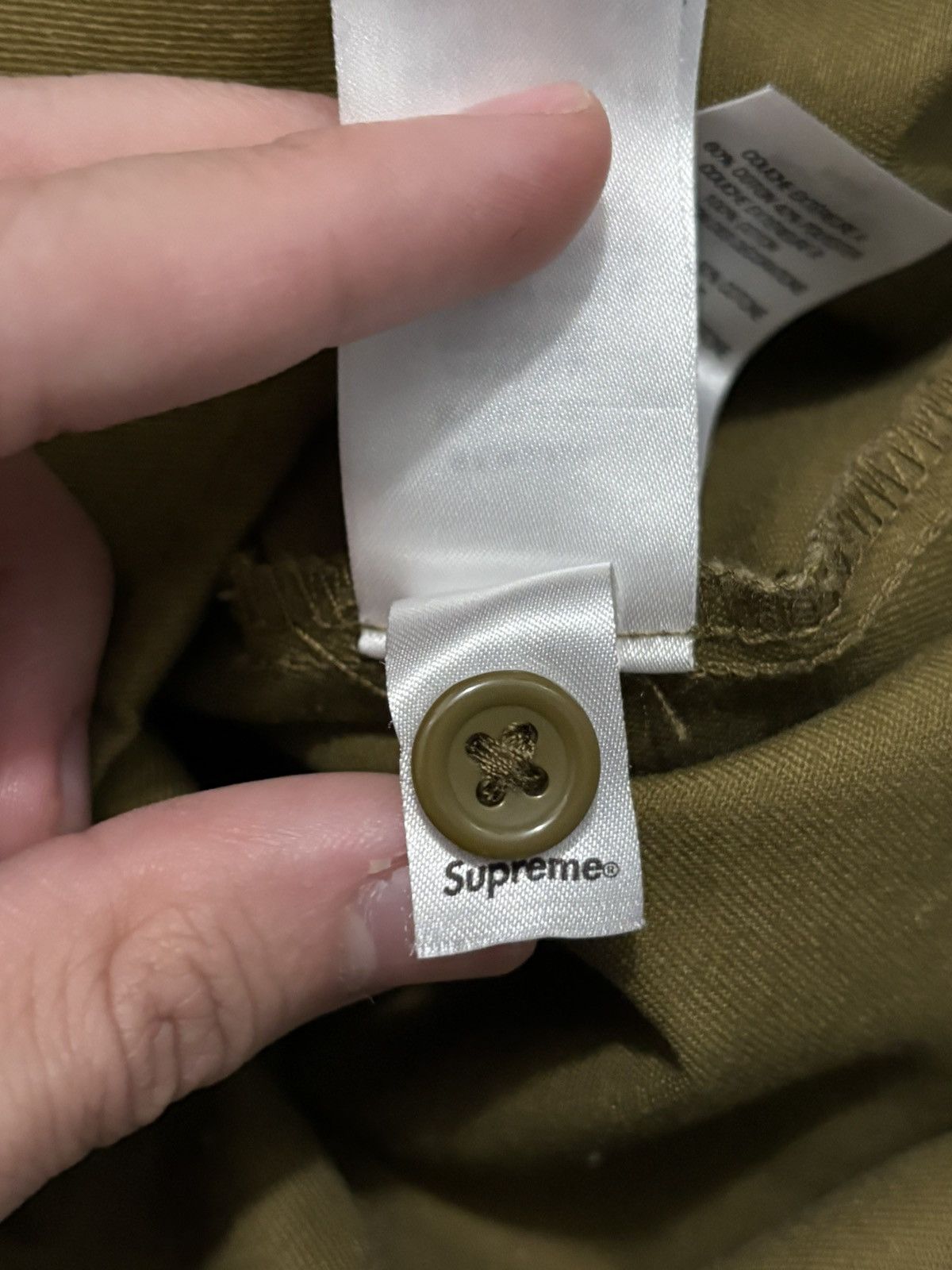 Supreme Supreme Thermal Work Shirt Button Up FW23 Olive Size US XL / EU 56 / 4 - 7 Thumbnail