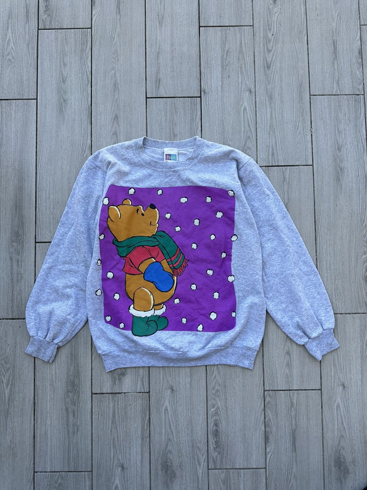 Disney × Japanese Brand × Vintage Vintage Disney Pooh Crewneck Size US L / EU 52-54 / 3 - 1 Thumbnail