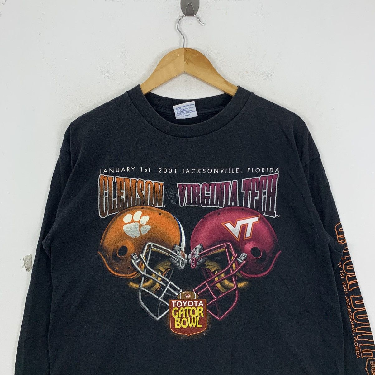 Vintage Vintage 2001 TOYOTA GATOR BOWL Clemson Vs Virginia Tech Tee Size US L / EU 52-54 / 3 - 3 Thumbnail