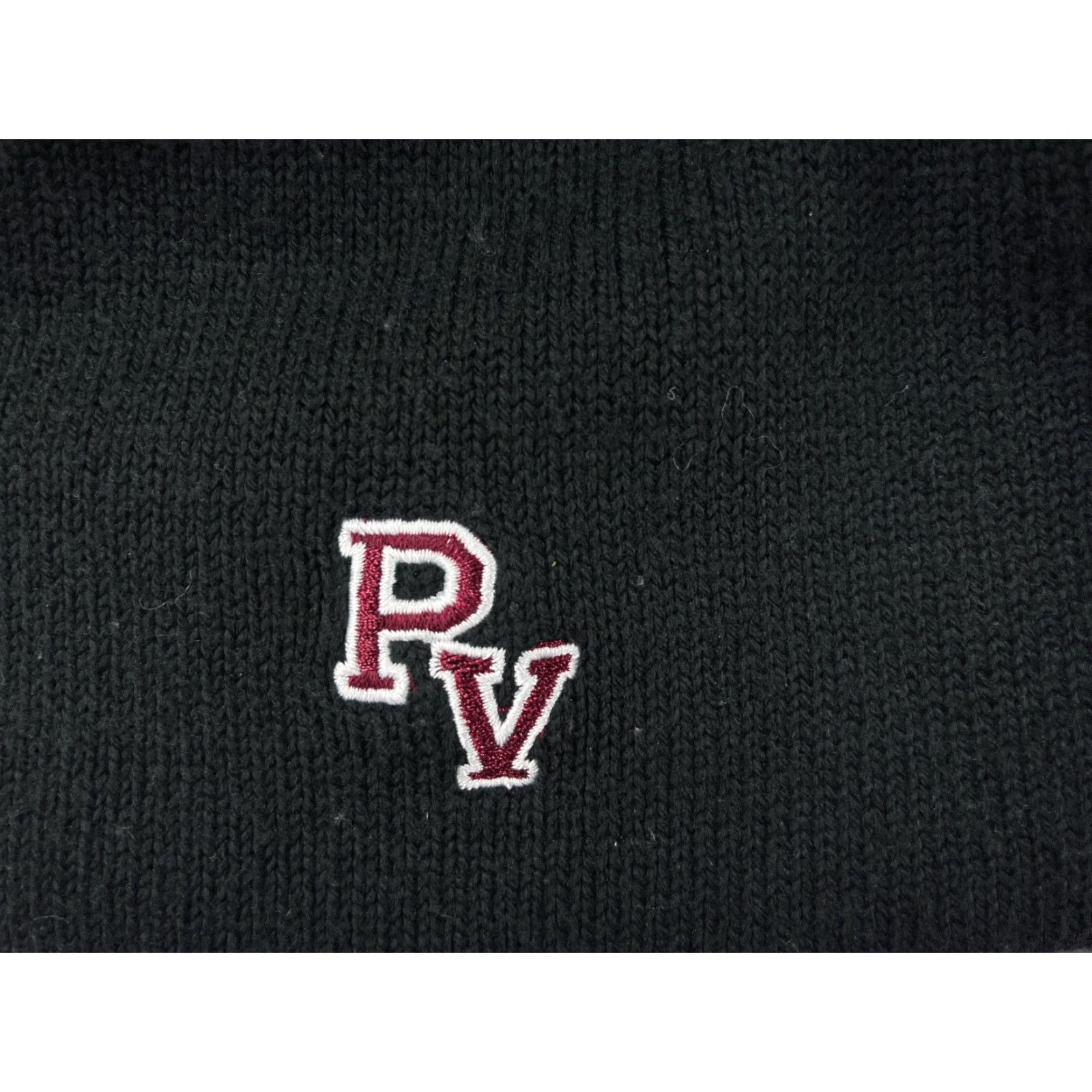 Port & Company Port & Company Beanie Hat Adult One Size Black Solid Logo School Pequea Valley High School Size ONE SIZE - 2 Thumbnail