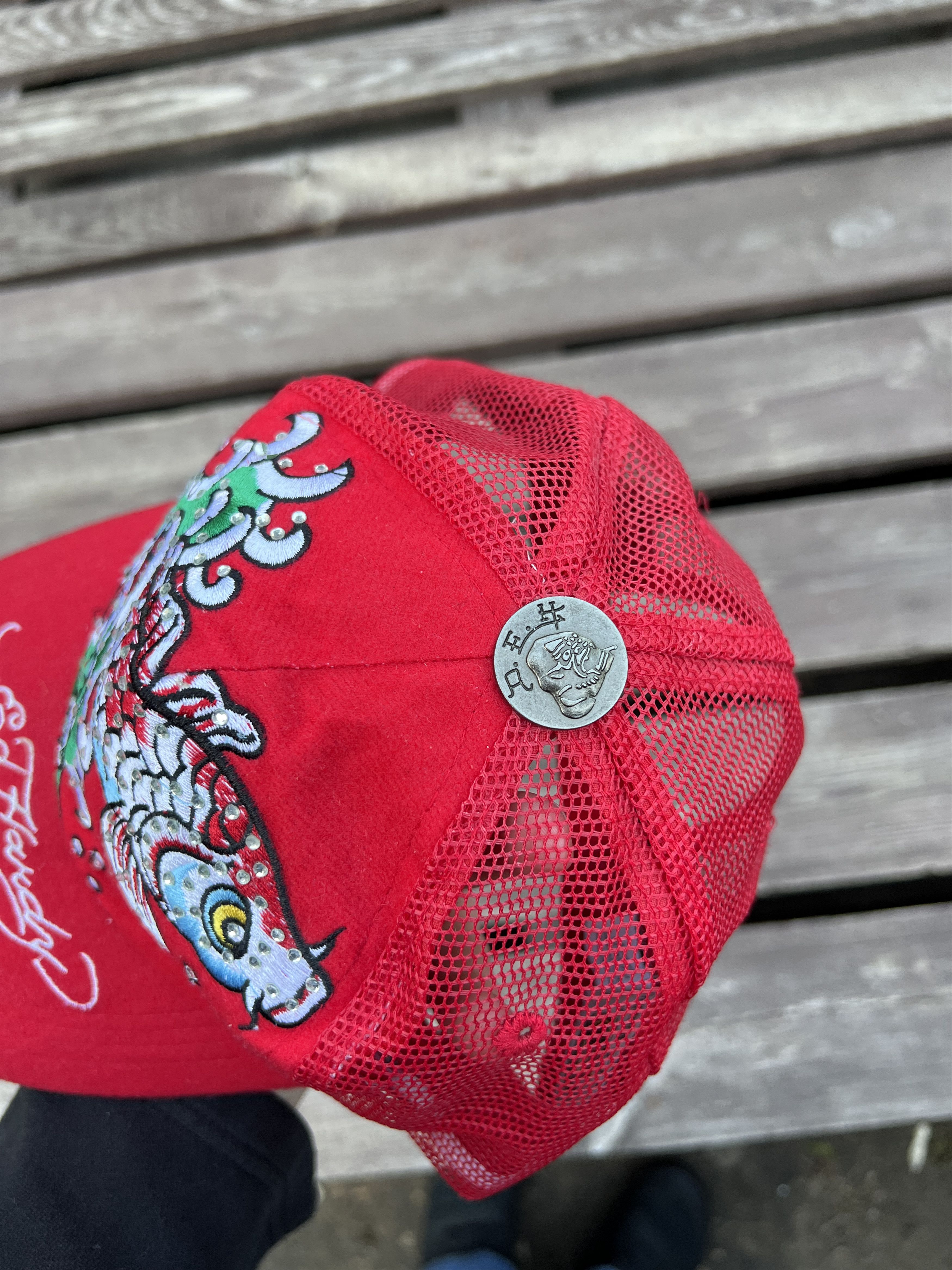 Ed Hardy Ed Hardy Vintage Y2K Fish Cap Size ONE SIZE - 2 Thumbnail