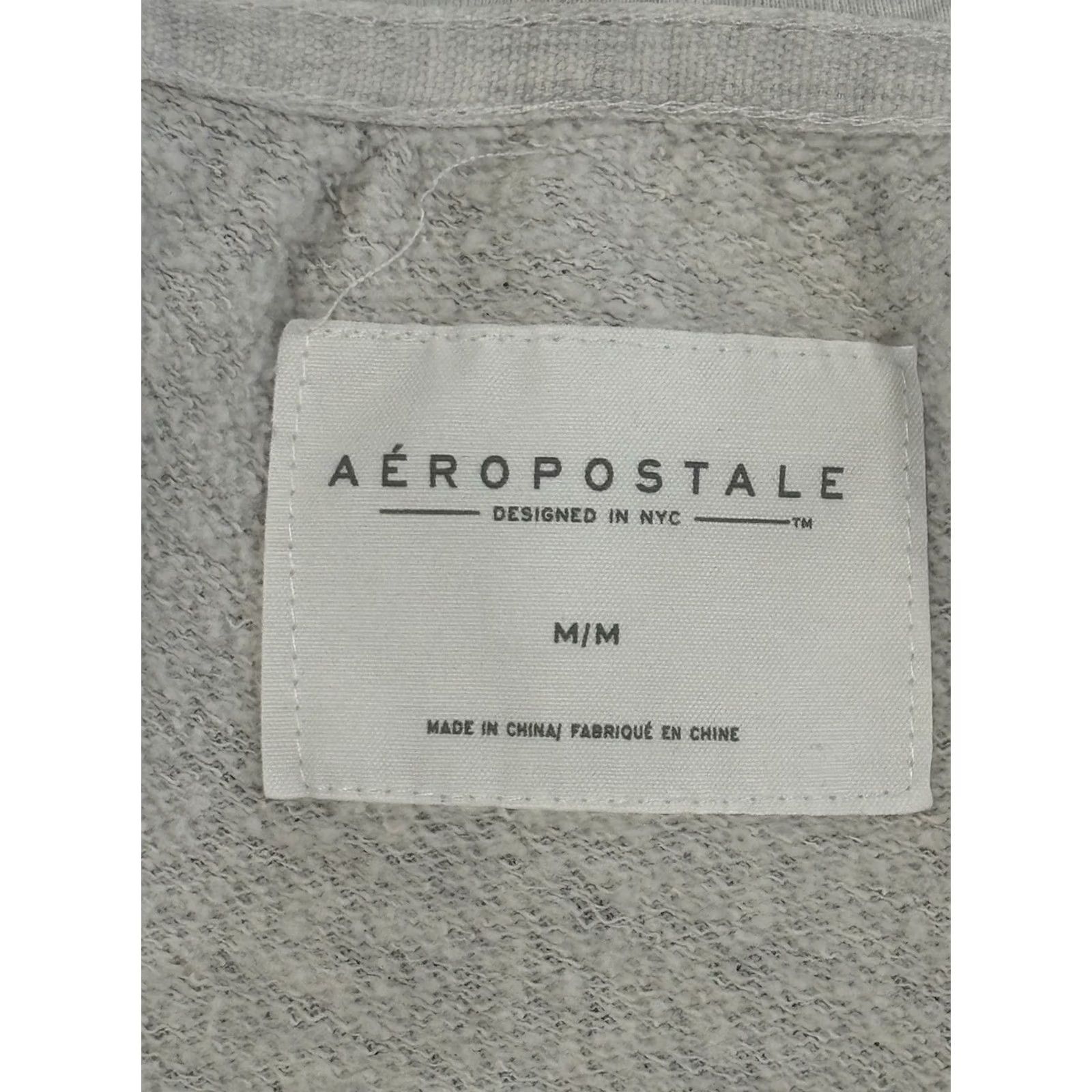 Aeropostale Aeropostale Hoodie Men's M Gray Full Zip Graphic 87 New York Tropical Palm Leaf City Classic Winter Spring Summer Fall Size US M / EU 48-50 / 2 - 5 Thumbnail
