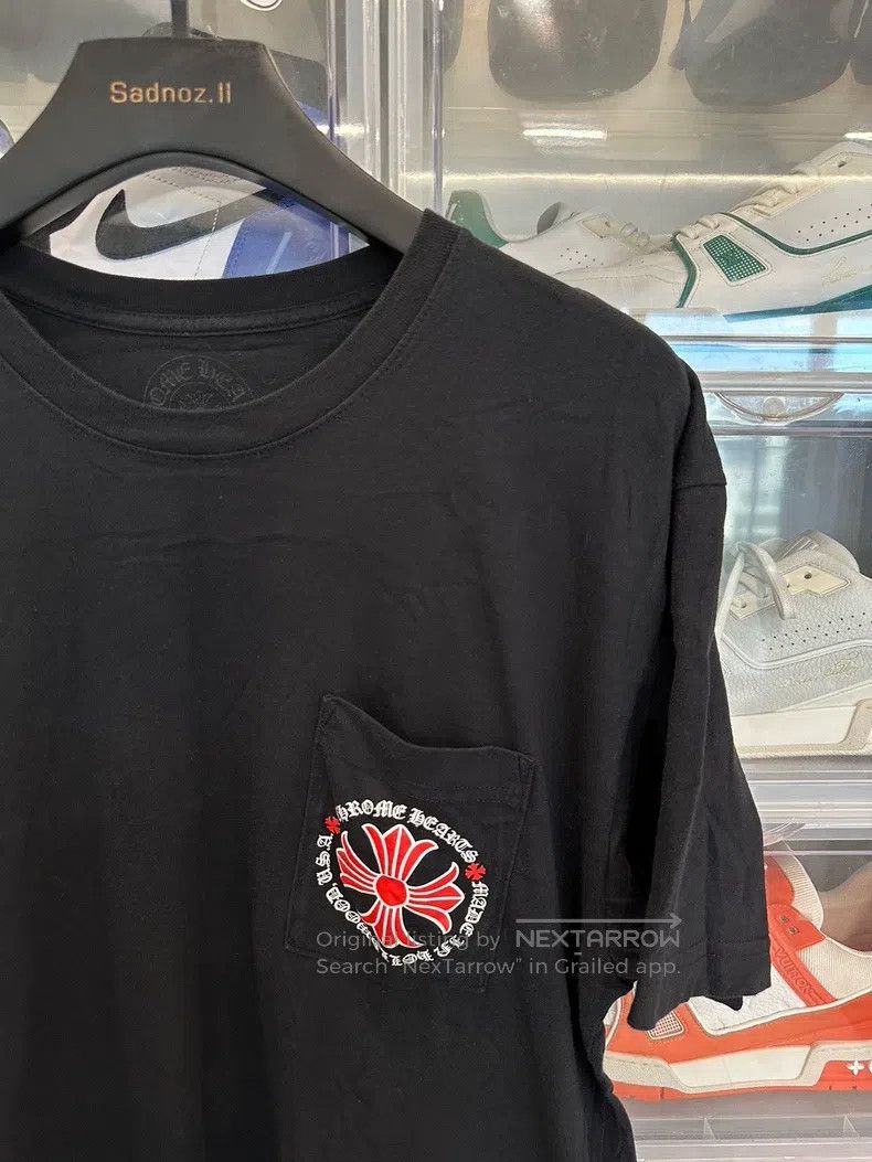 Chrome Hearts CHROME HEARTS Size XL Sanskrit circle red cross flower blac Size US XL / EU 56 / 4 - 2 Thumbnail