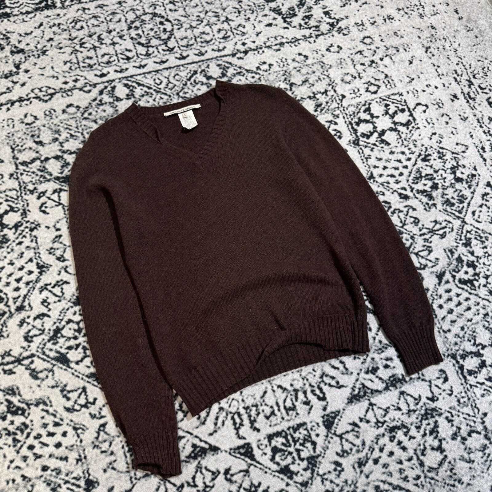 Vintage Erny Van Reijmersdal Vintage Women's Brown Sweater Size L Size US L / EU 52-54 / 3 - 3 Thumbnail