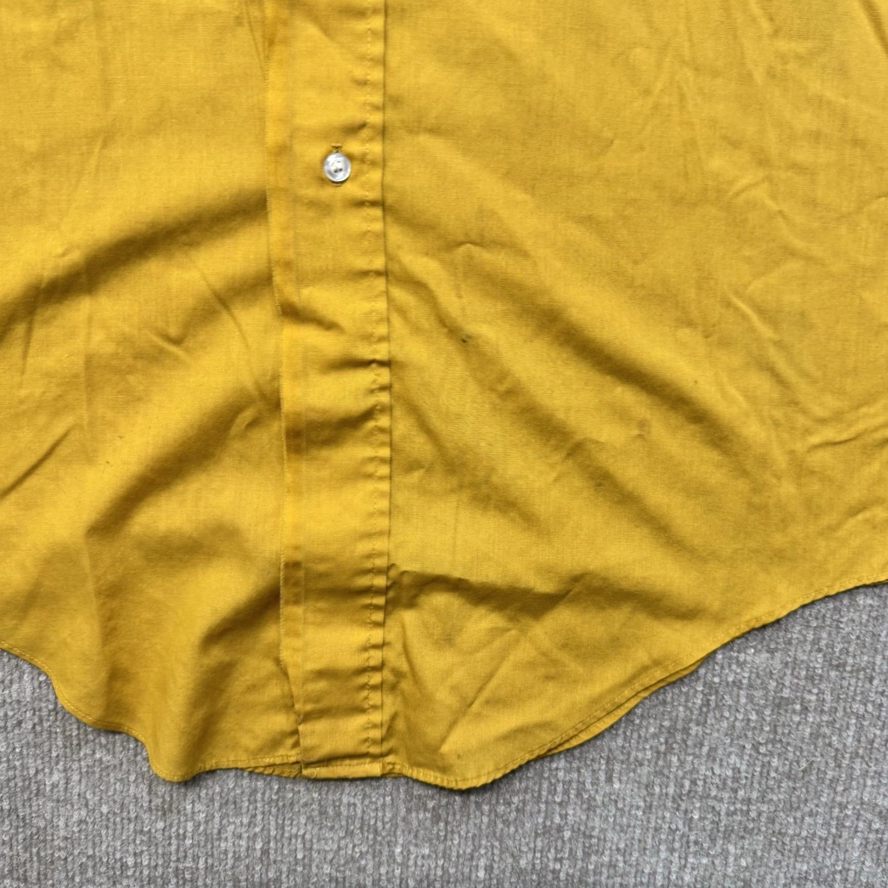 Arrow VINTAGE Arrow Kent Collection Shirt Mens L Button Up 50s Distressed Yellow Size US L / EU 52-54 / 3 - 5 Thumbnail
