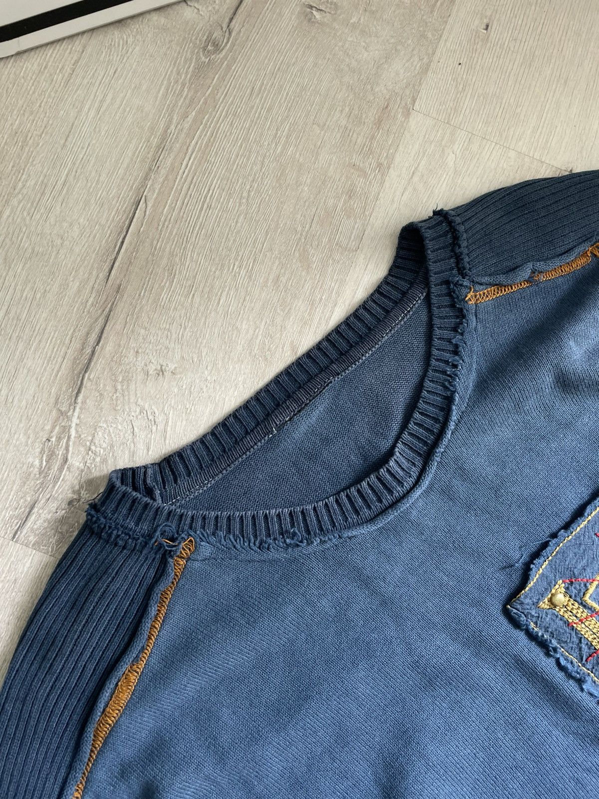Japanese Brand Vintage Crazy Y2k Grunge Sweater Opium Undercover Style 00s Size US L / EU 52-54 / 3 - 8 Thumbnail