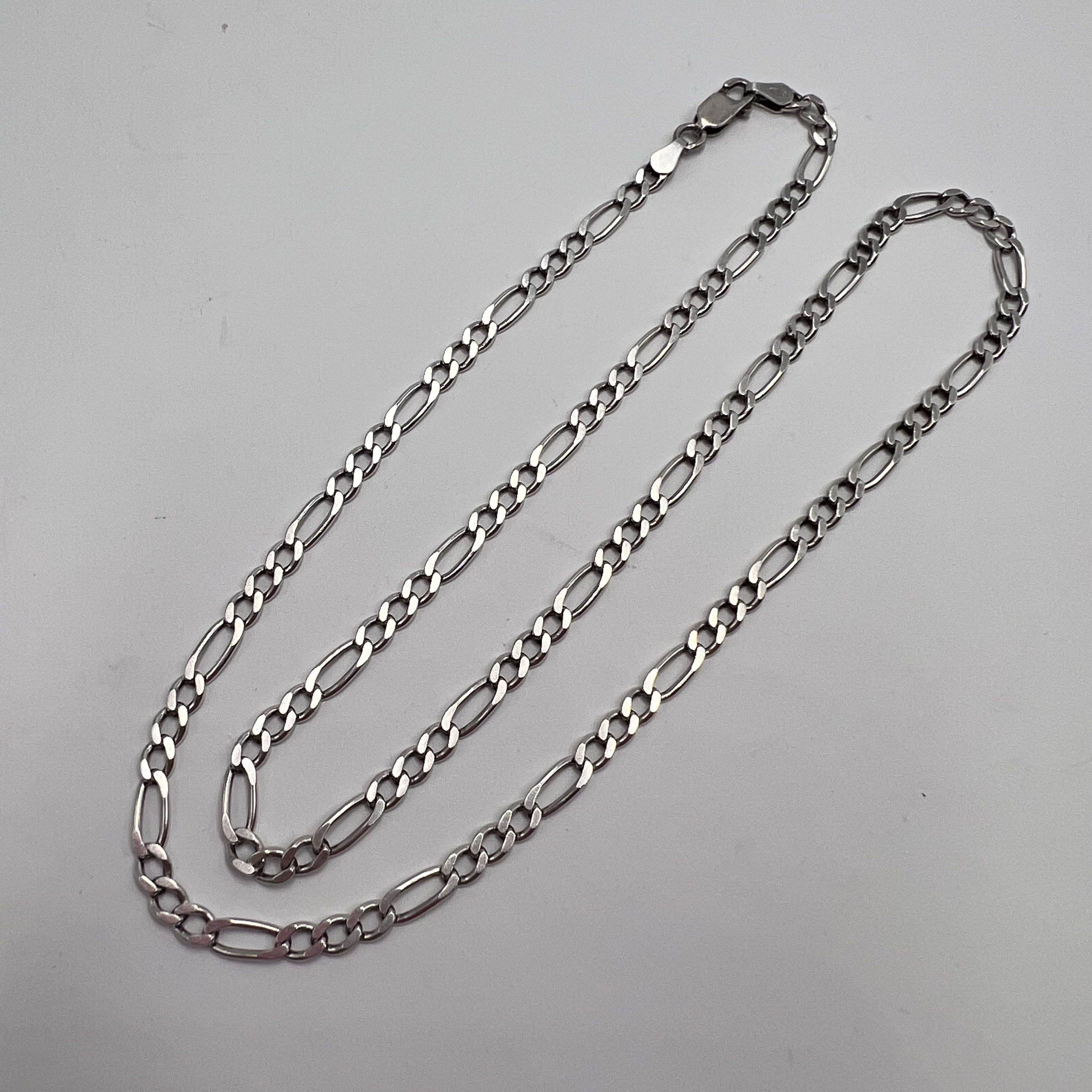 Sterling Silver Vintage Necklace Chain Sterling Silver 925 Jewelry 11.06gr Size ONE SIZE - 9 Thumbnail