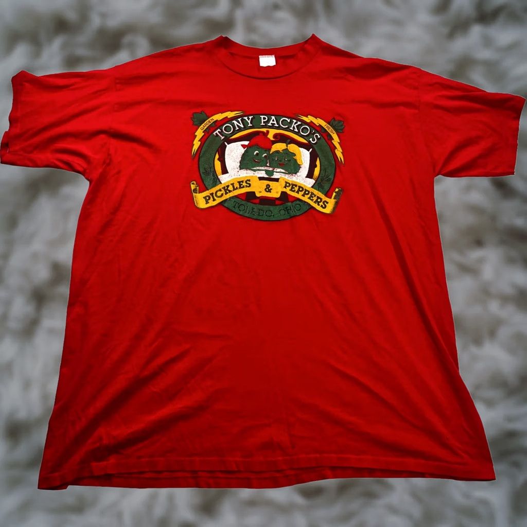 Vintage VINTAGE Jostens Tony Packos T-Shirt Red One Size Single Stitch Short Sleeve Mens Size US M / EU 48-50 / 2 - 1 Thumbnail