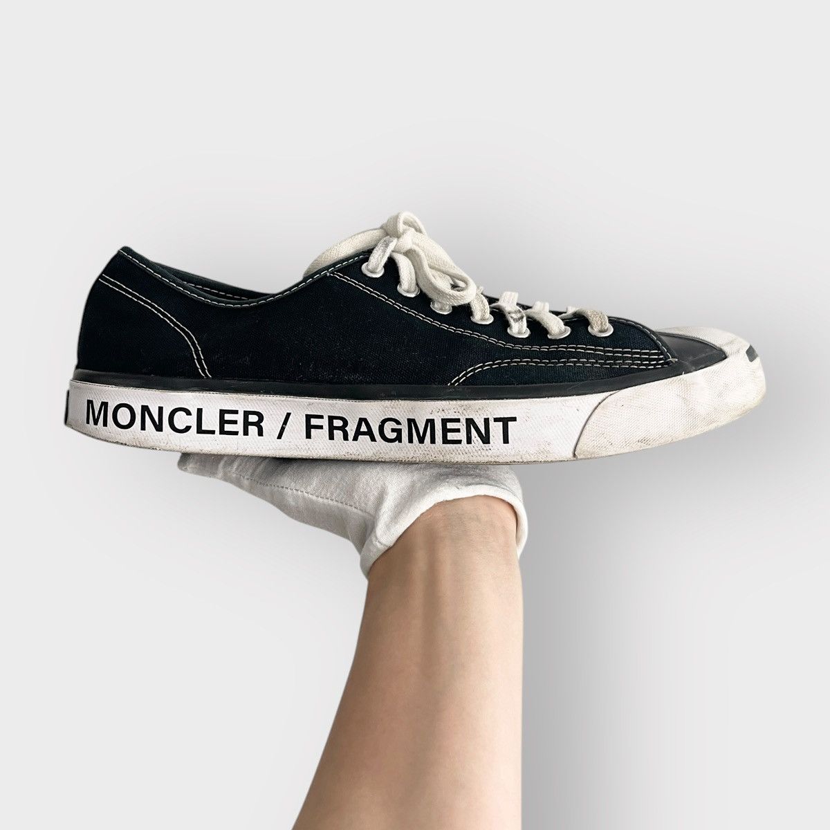 MONCLER / FRAGMENT ジャックパーセル コンバース 28cm Buy Fragment Design x Moncler x Converse Jack Purcell 'Black