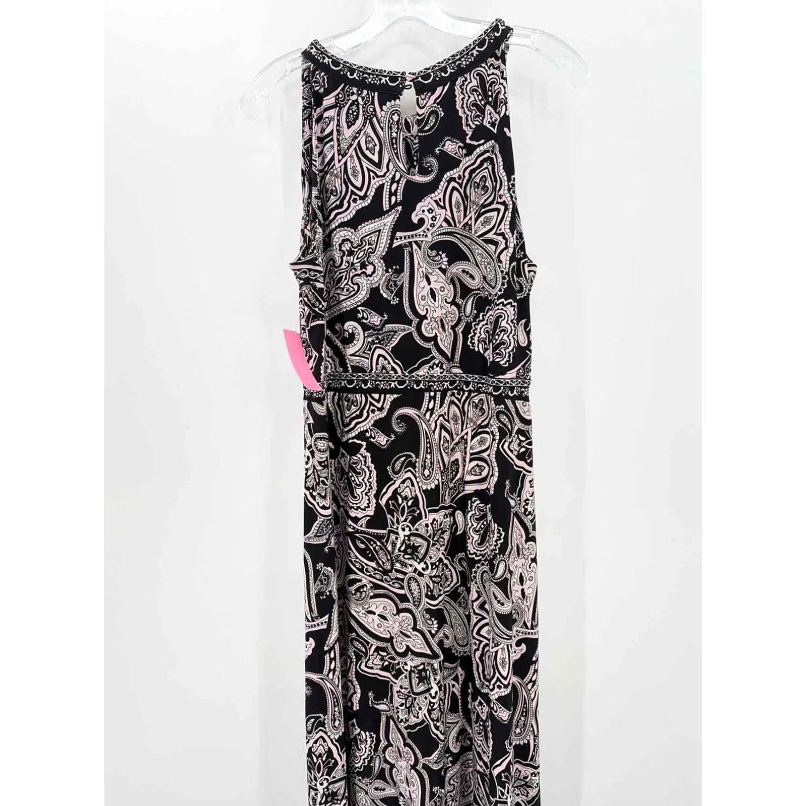 Incu Pre-Owned INC Black Size Large Maxi Sleeveless Dress Size L / US 10 / IT 46 - 3 Thumbnail