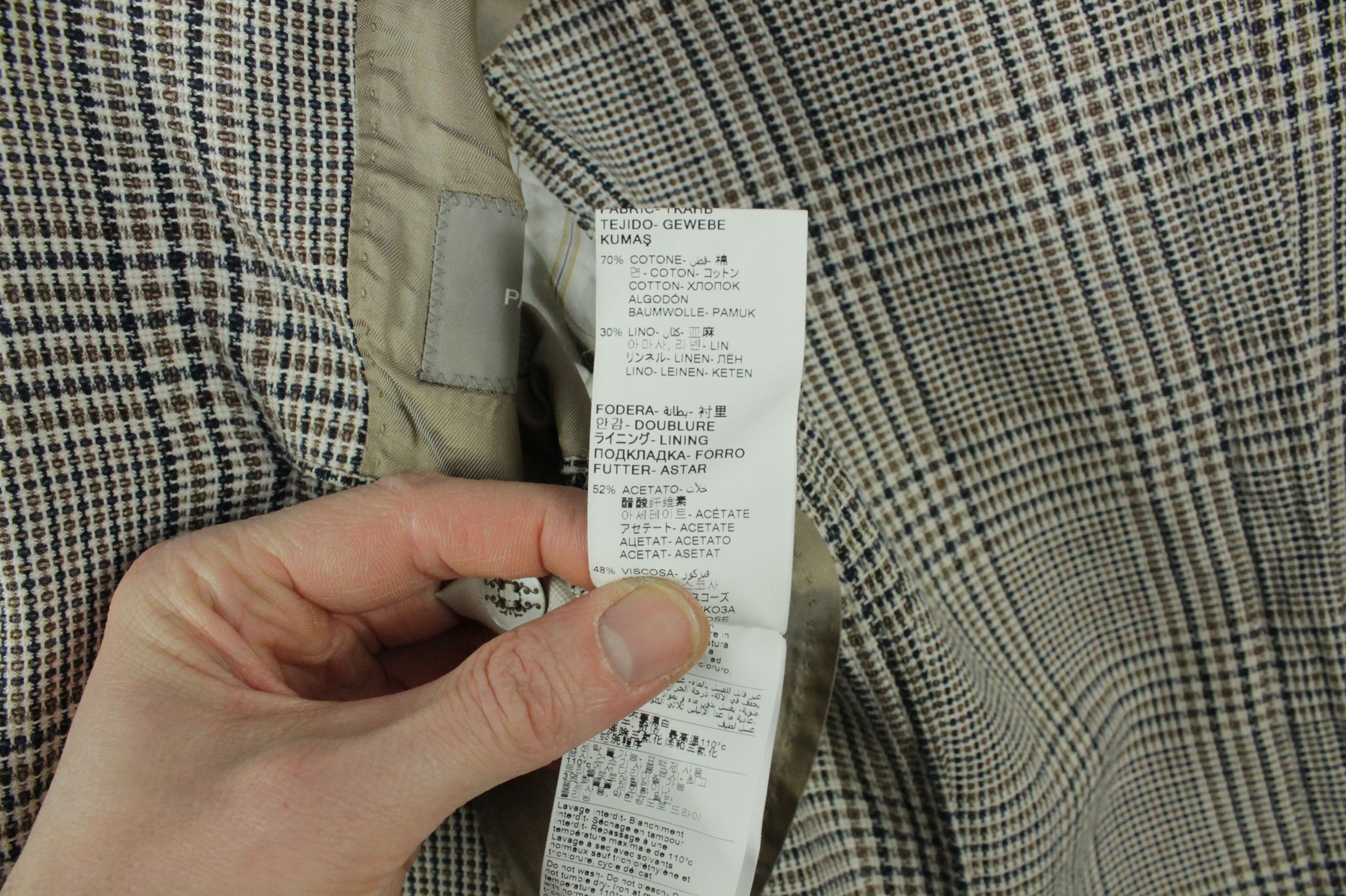 Paoloni Paoloni Knit Cotton Linen Sport Coat Blazer Jacket Men's Size US XS / EU 42 / 0 - 11 Thumbnail