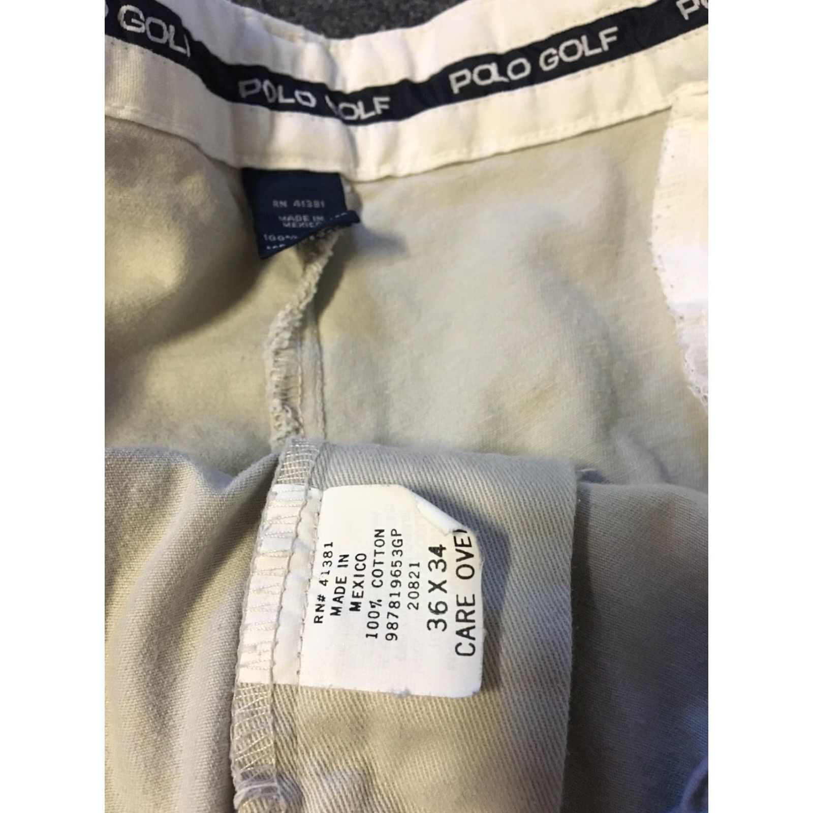 Polo Ralph Lauren VINTAGE Polo Ralph Lauren Golf Pants Chino 36/34 Cuffed Men Beige 90s Nautical Sailing USA Size US M / EU 48-50 / 2 - 6 Thumbnail