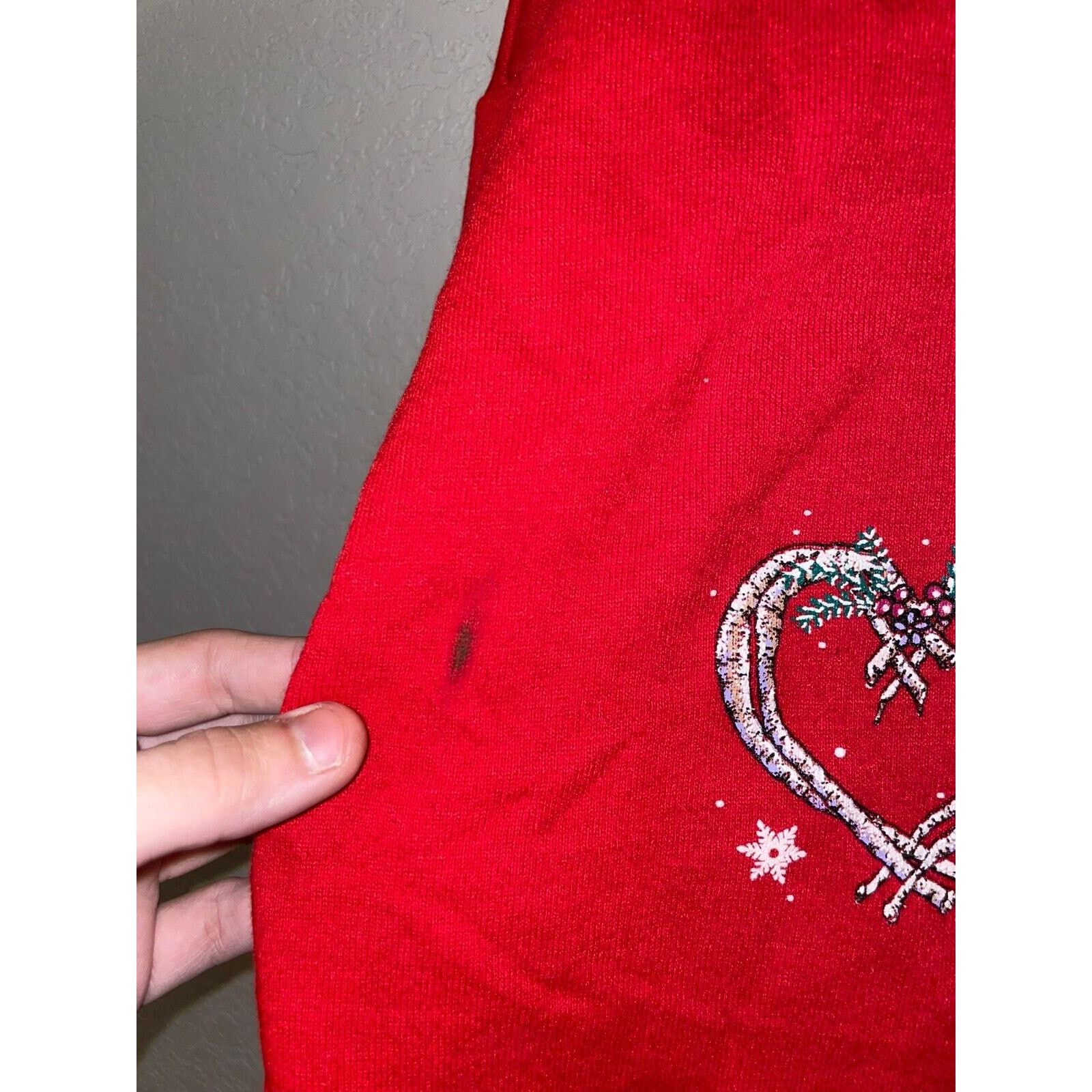 Jerzees Vintage Utah Sweatshirt CrewneckHear Love Red VTG 90s Large Size US L / EU 52-54 / 3 - 7 Thumbnail
