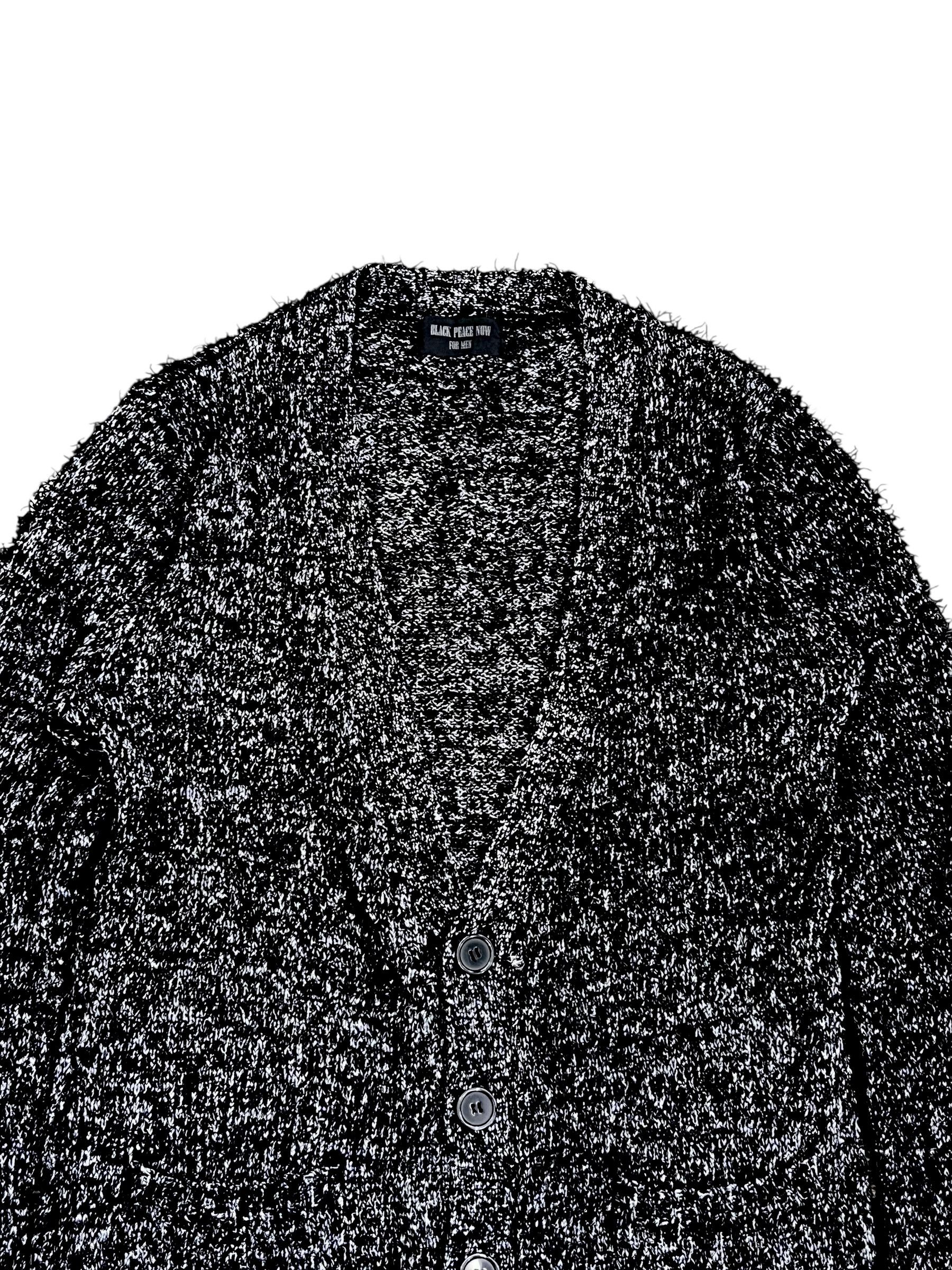 Seditionaries Black Peace Now Grunge Silver-Black Slit Thread Cardigan Size US S / EU 44-46 / 1 - 6 Thumbnail