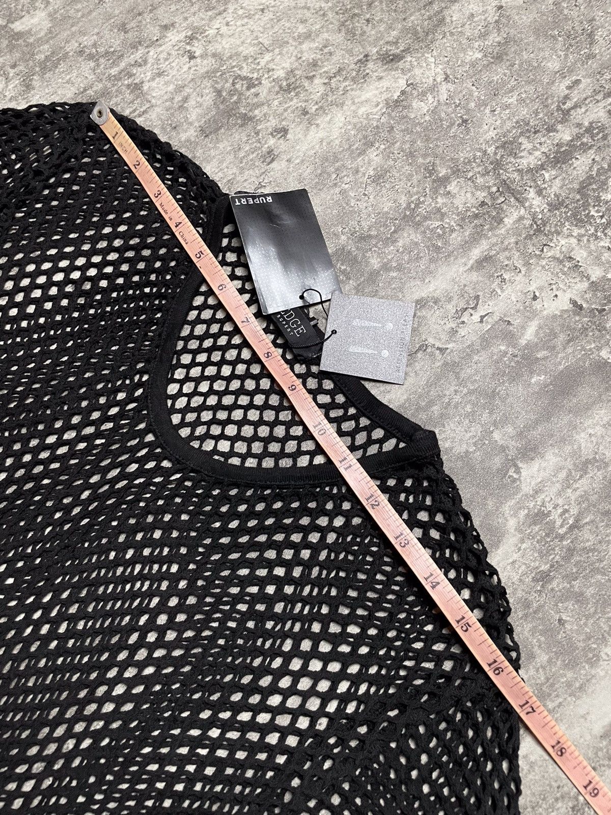 If Six Was Nine × Japanese Brand Y2K Edge Rupert Black Mesh / Fish net LGB Style Size US S / EU 44-46 / 1 - 14 Thumbnail