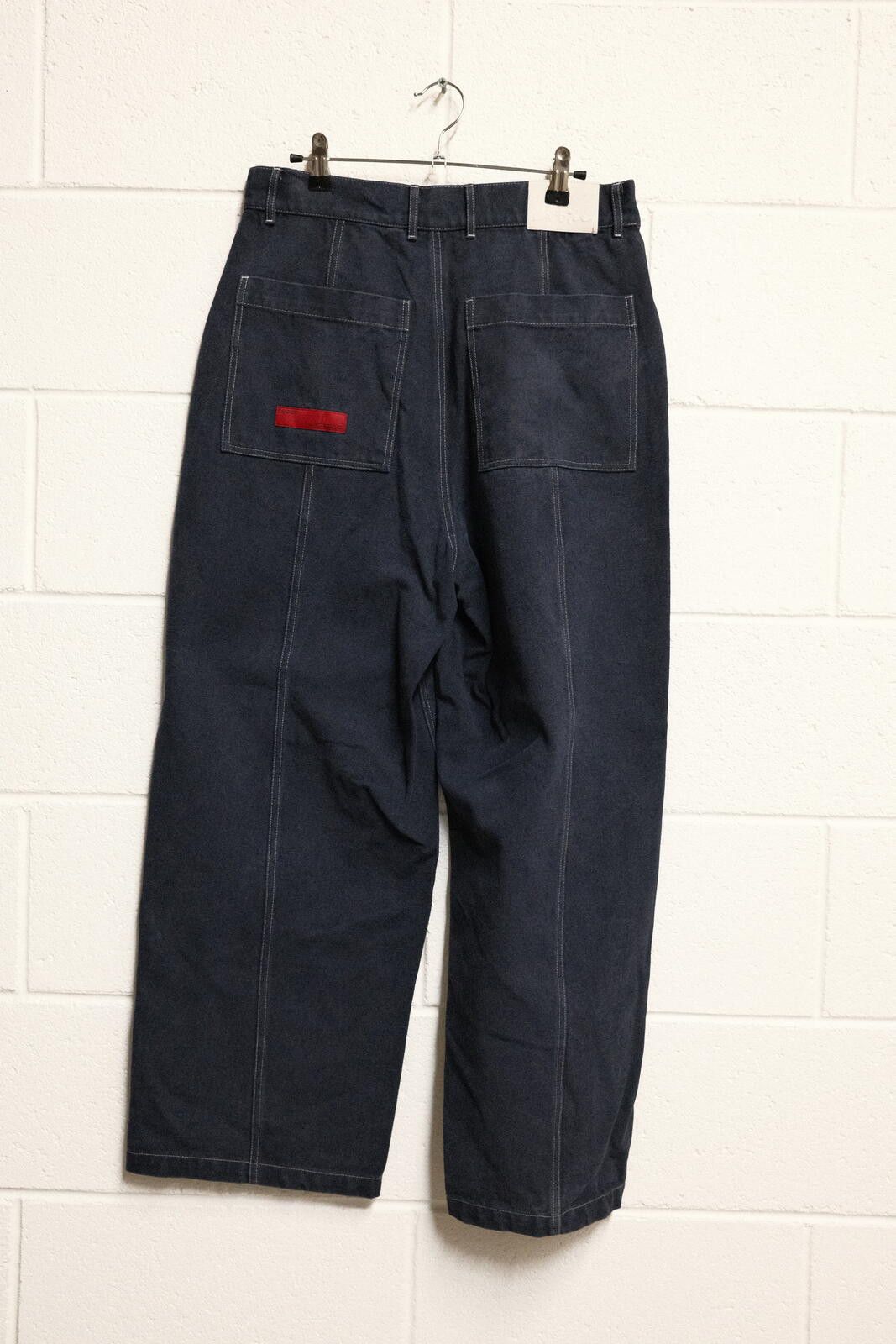 Other Candice Navy Blue Wide Leg Pants Size 30" / US 8 / IT 44 - 2 Thumbnail