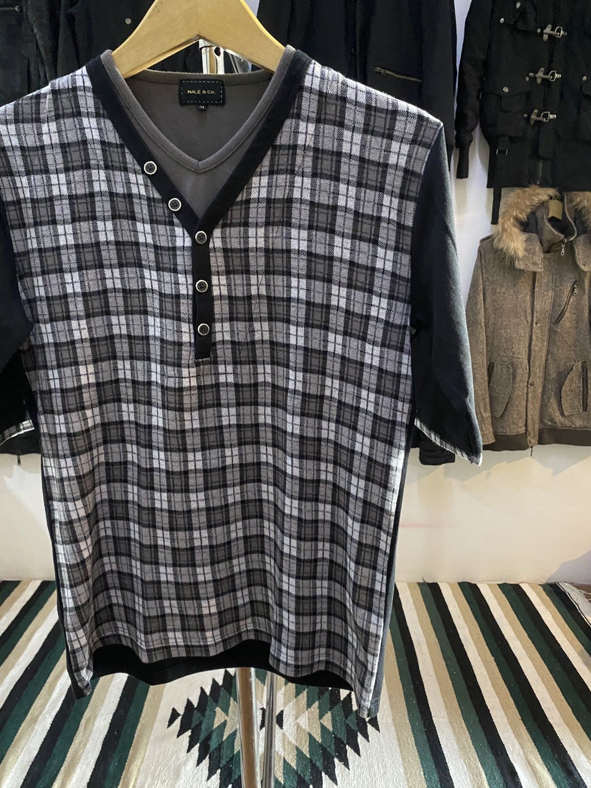 Beauty Beast Japanese Male&co Tartan Tee Shirt Size US M / EU 48-50 / 2 - 2 Thumbnail