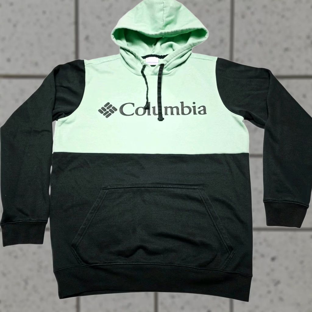 Vintage Columbia Fleece Hoodie Men's Small Mint Green Pullover Sweatshirt Outdoor Hoodie Pockets Size US S / EU 44-46 / 1 - 1 Thumbnail