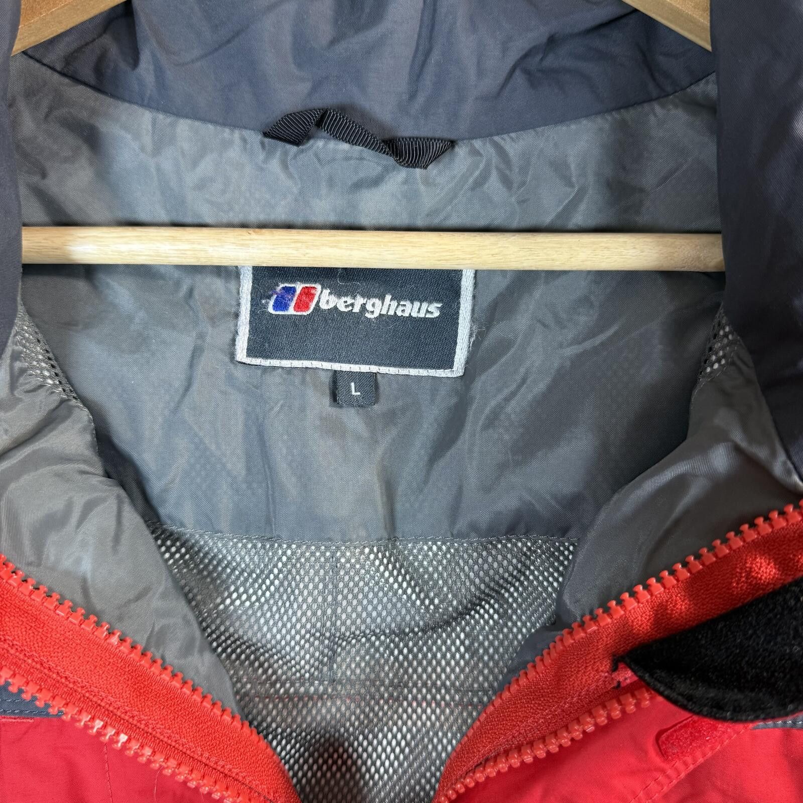 Berghaus Berghaus Nylon Rain Jacket Red Grey Large Size US L / EU 52-54 / 3 - 5 Thumbnail