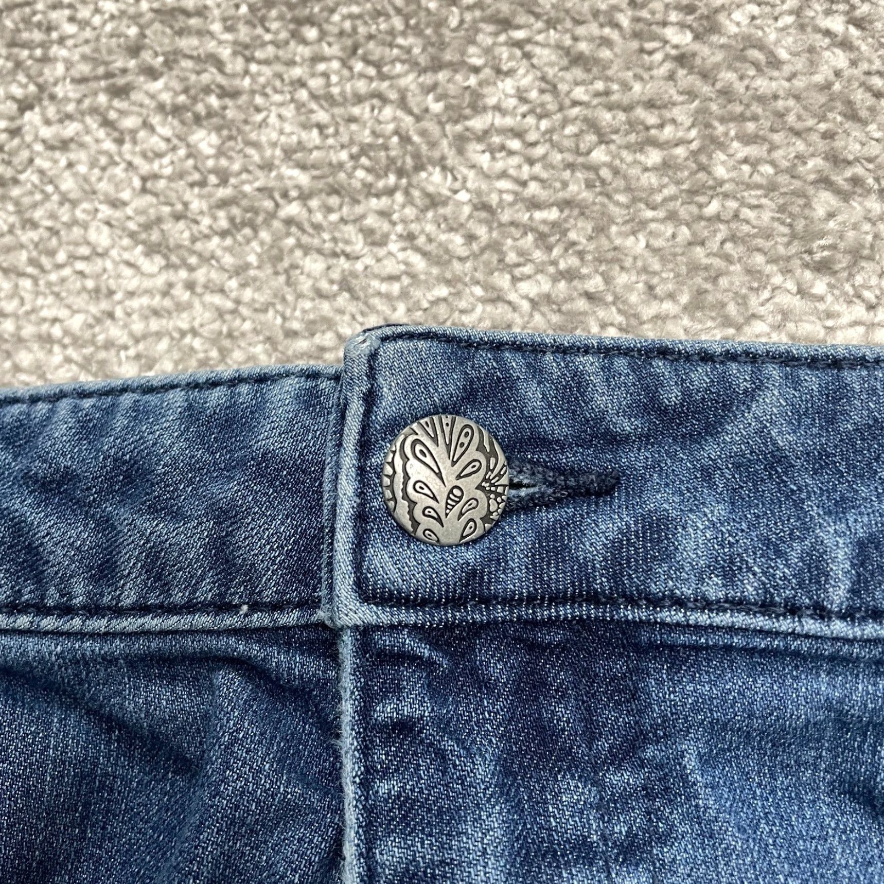 Prana Prana Kara Denim Jeans Womens 10 Blue Medium Wash Mid Rise Straight Cotton JeansSize 10 Regular Womens Boys Girls? Size 32" / US 10 / IT 46 - 3 Thumbnail