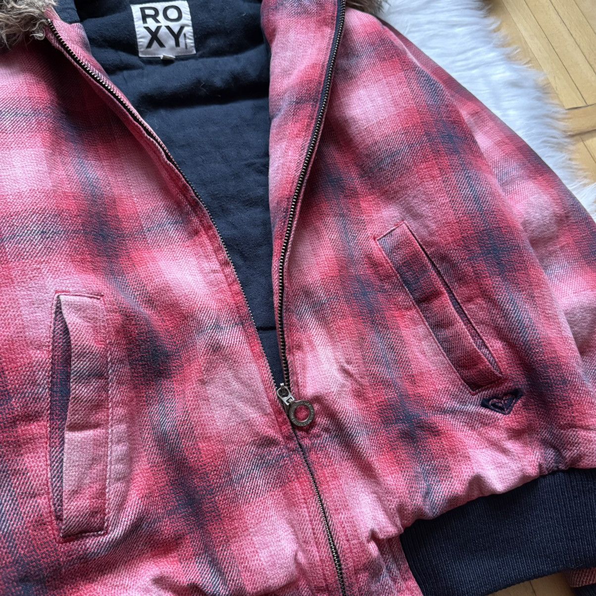 If Six Was Nine 📌 Vintage Roxy Quiksilver Faux Fur Y2K Bomber Jacket Size S / US 4 / IT 40 - 9 Thumbnail