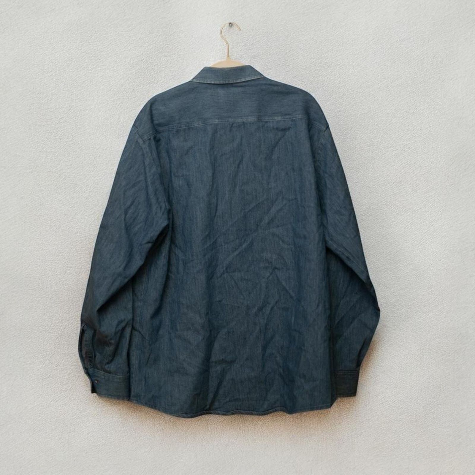 Sears Late 80s early 90s Roebucks chambray shirt Size US XL / EU 56 / 4 - 2 Thumbnail